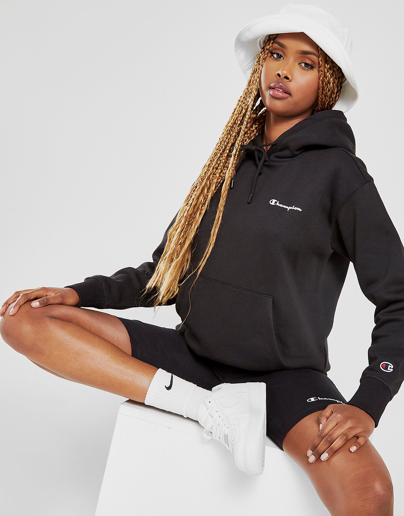 

Champion Core Logo Overhead Hoodie - Only at JD - Black - Womens, Black