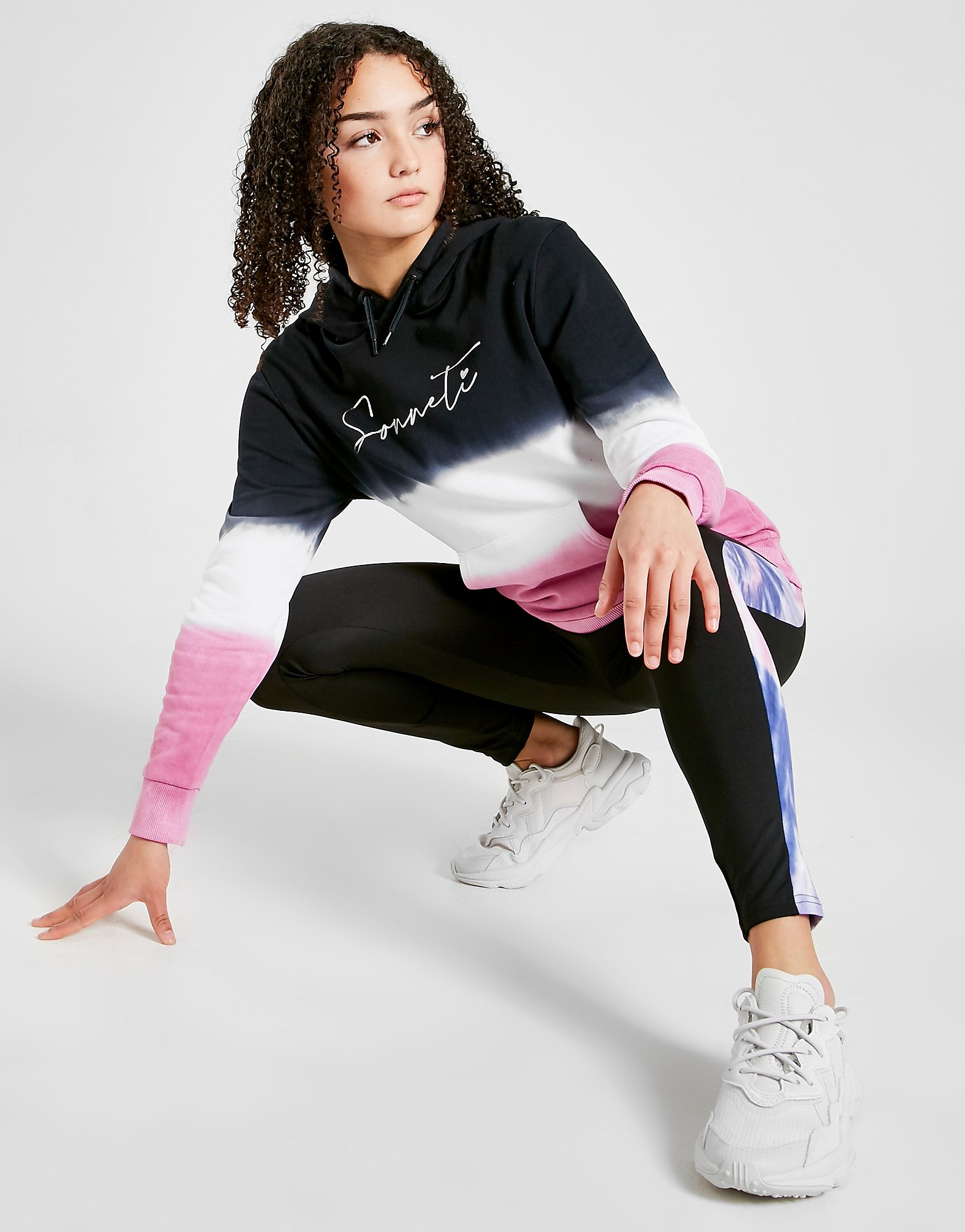

Sonneti Girls' Tie Dye Fade Hoodie Junior - Black - Kids, Black