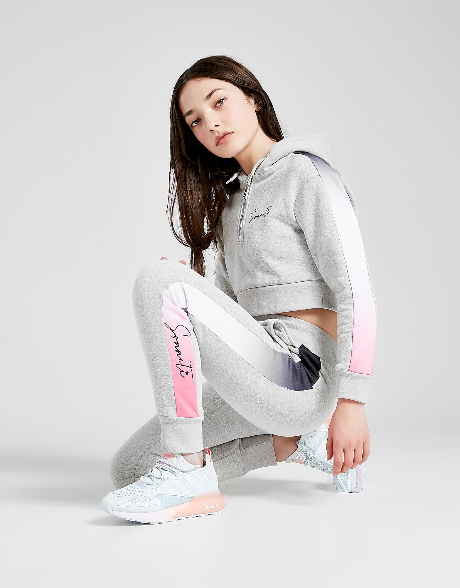 

Sonneti Girls' Panel Track Pants Junior - Grey - Kids, Grey