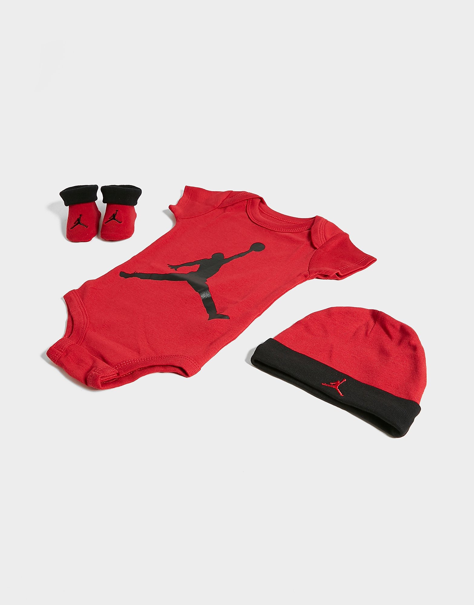 

Jordan 3 Piece Jumpman Set Infant - Red/Black - Kids, Red/Black