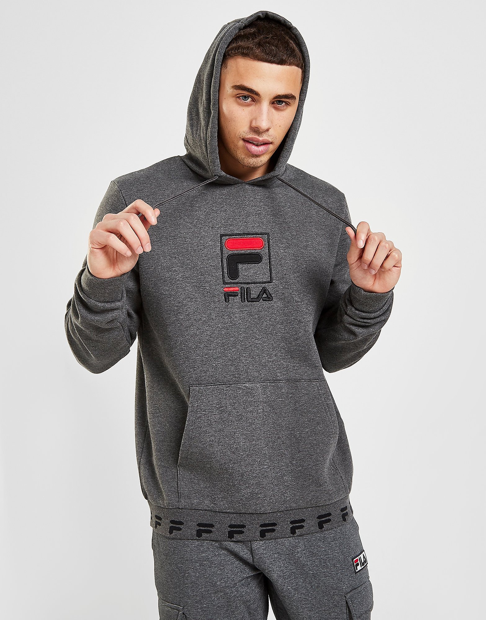 

Fila Lark Overhead Hoodie - Only at JD - Grey - Mens, Grey