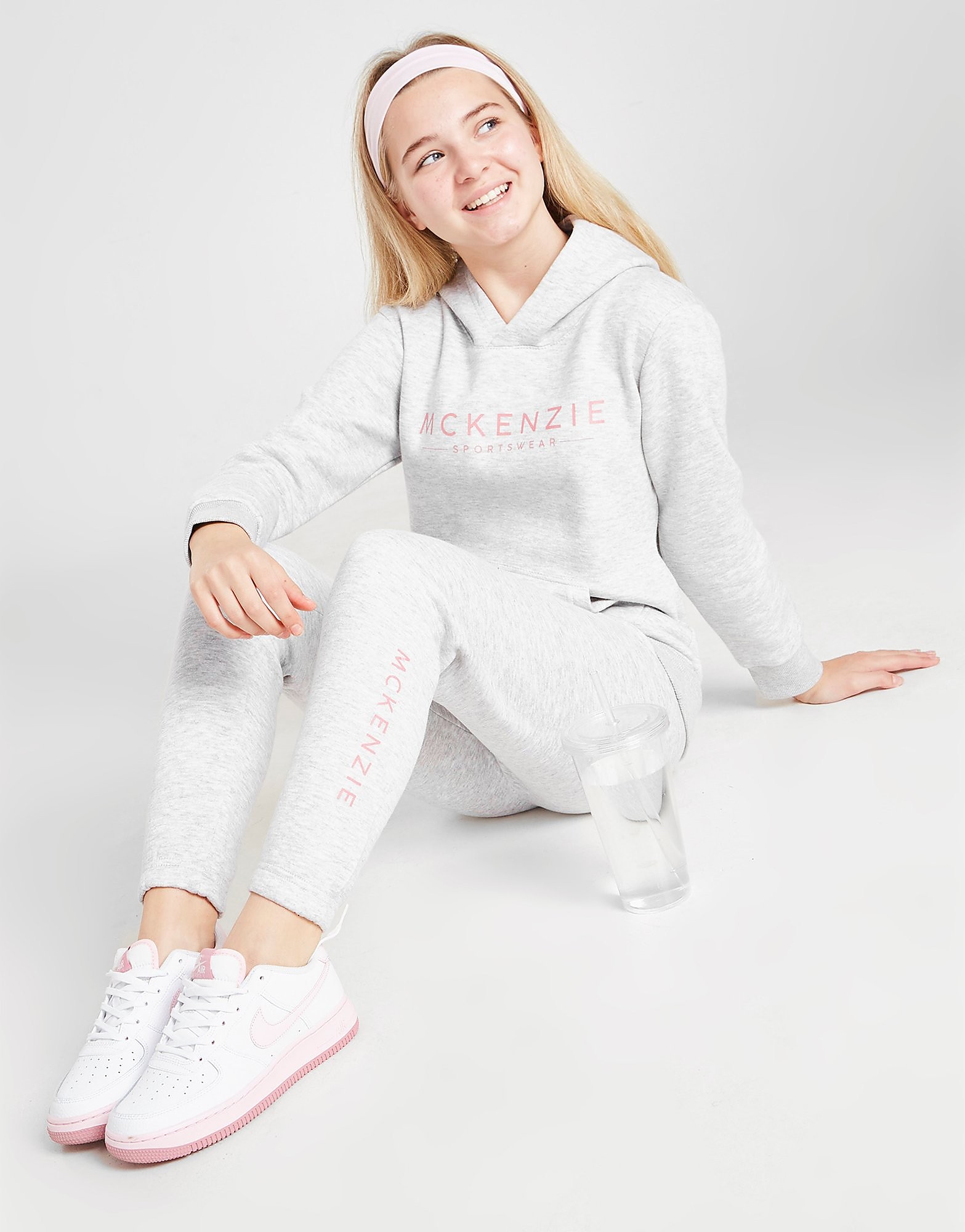 

McKenzie Girls' Essential Hooded Tracksuit Junior - Grey - Kids, Grey