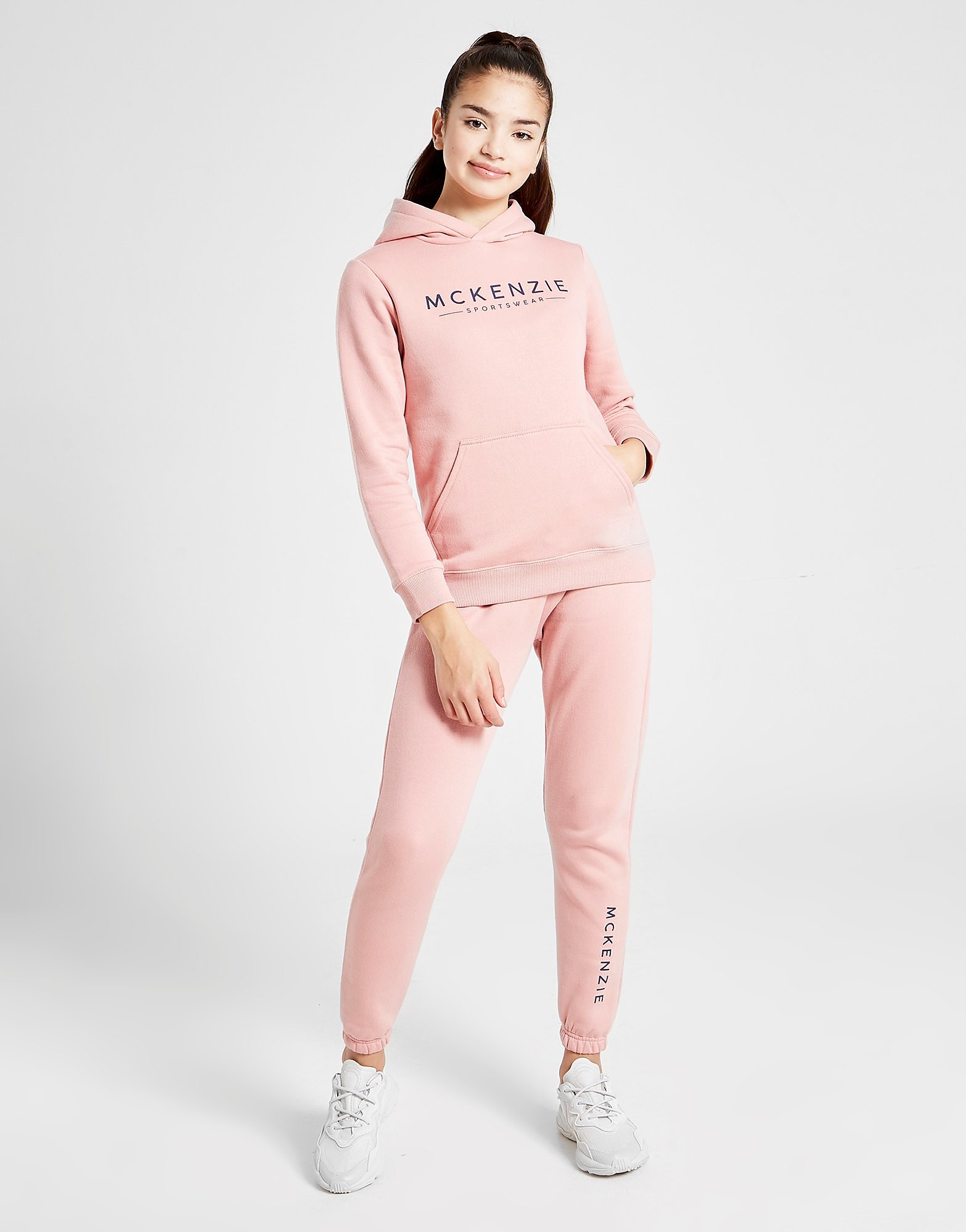 McKenzie Girls' Essential Hooded Tracksuit Junior - Pink - Kids, Pink