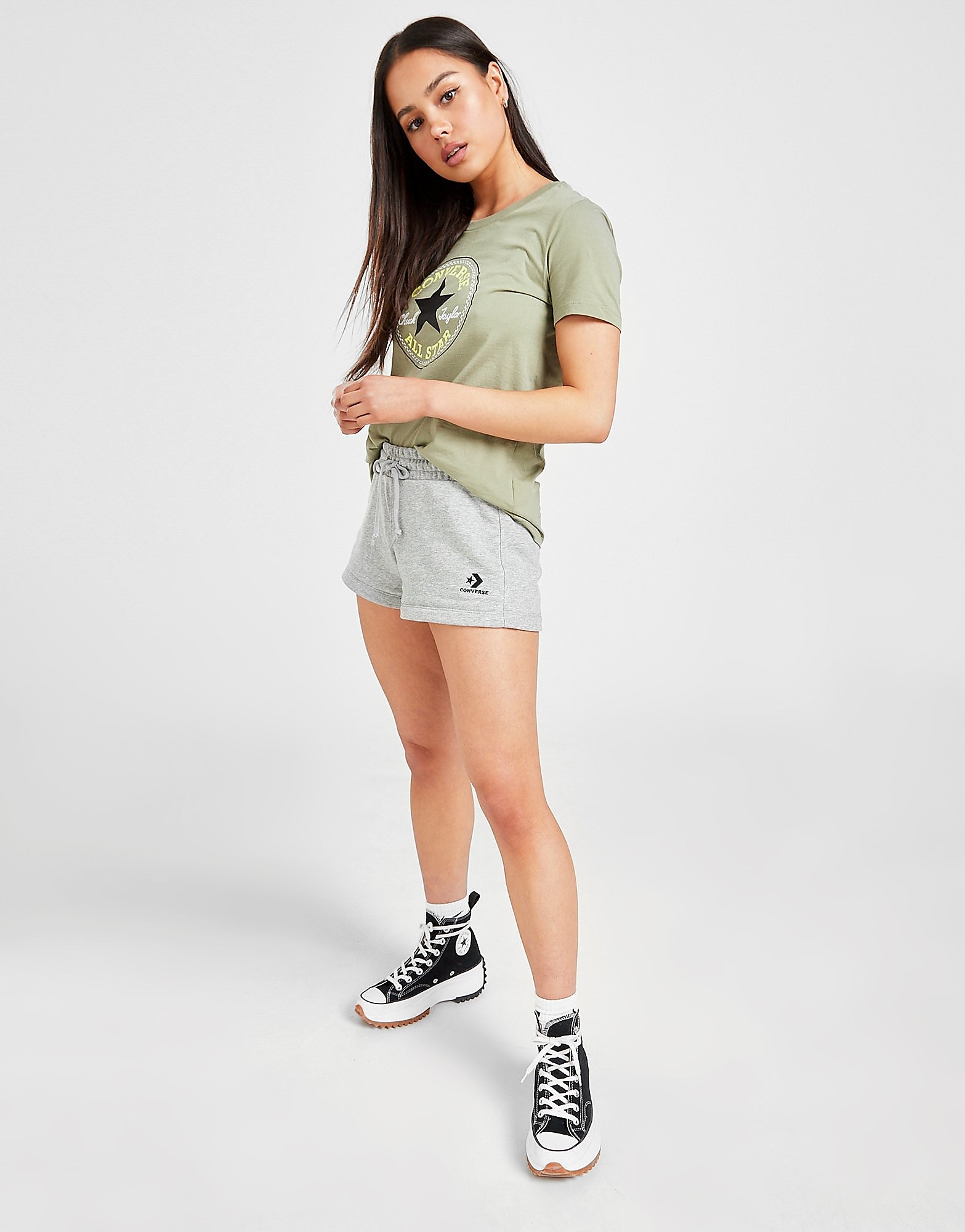 

Converse Core Chevron Shorts - Grey - Womens, Grey