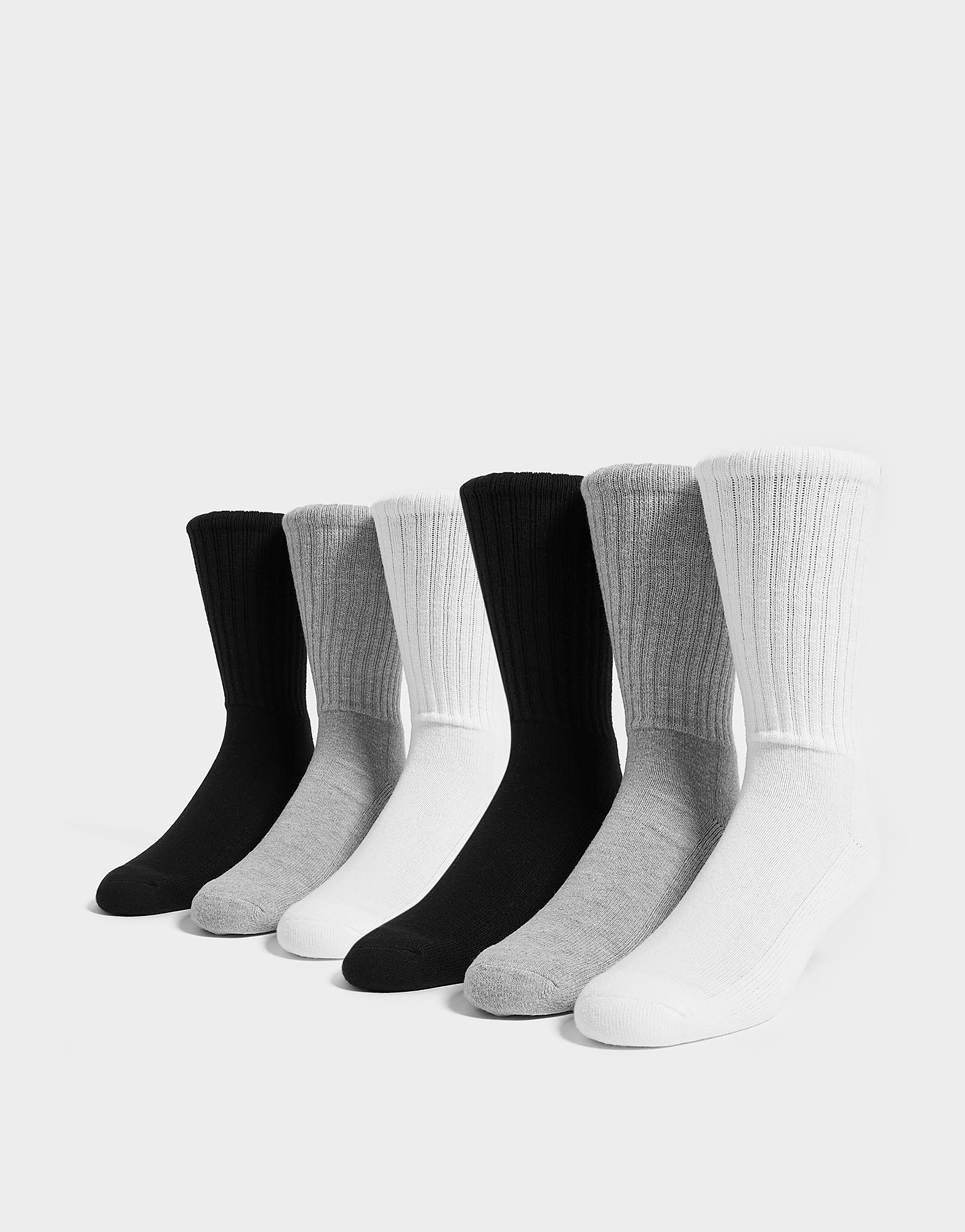 

Calvin Klein CK One Crew Socks 6 Pack - Black/White/Grey - Womens, Black/White/Grey