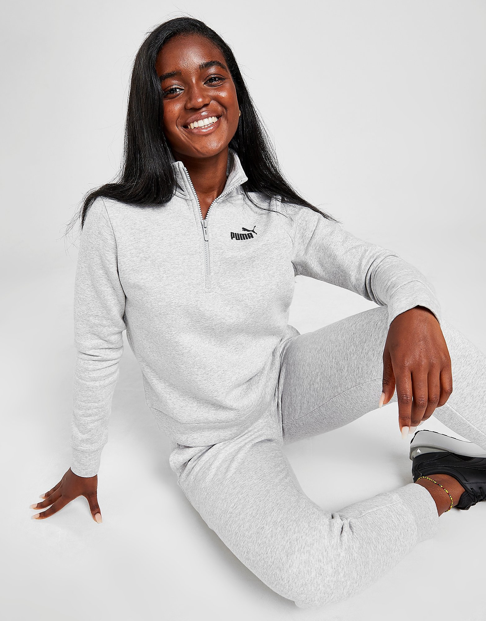 

Puma Core Fleece 1/4 Zip Sweatshirt - Only at JD - Grey - Womens, Grey
