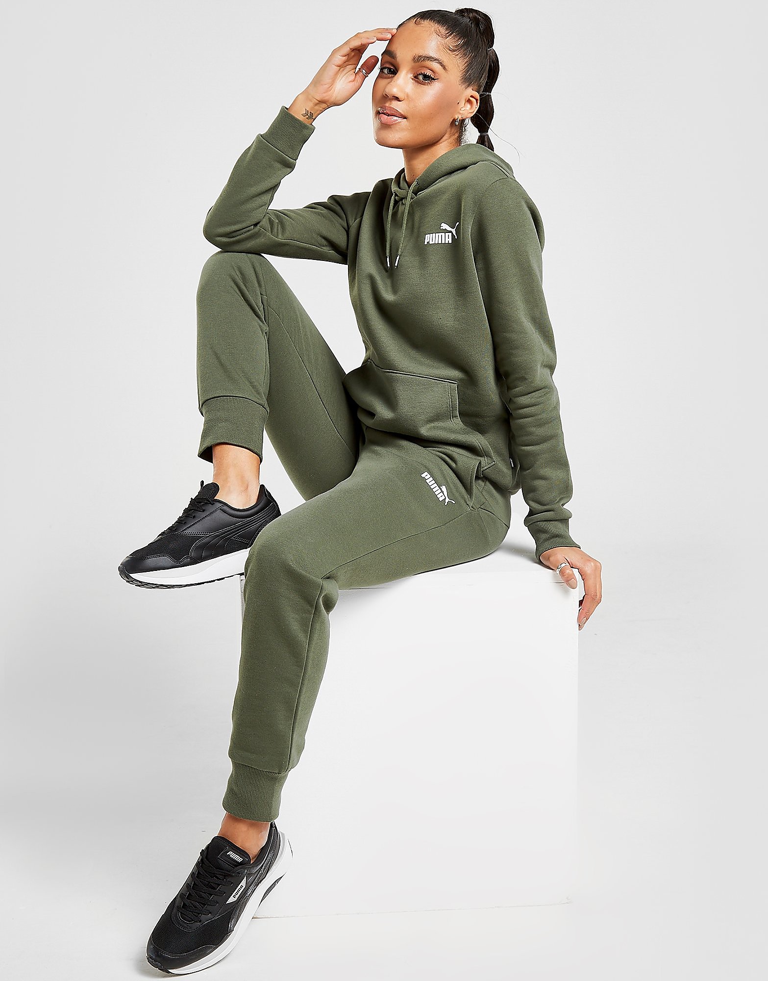 

Puma Core Fleece Joggers - Only at JD - Green - Womens, Green