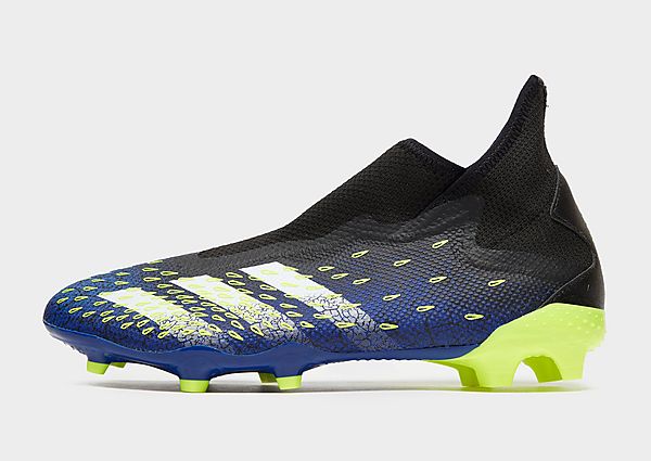 adidas Chaussures de football Superlative Predator Freak .3 Laceless FG - Core Black / Cloud White /