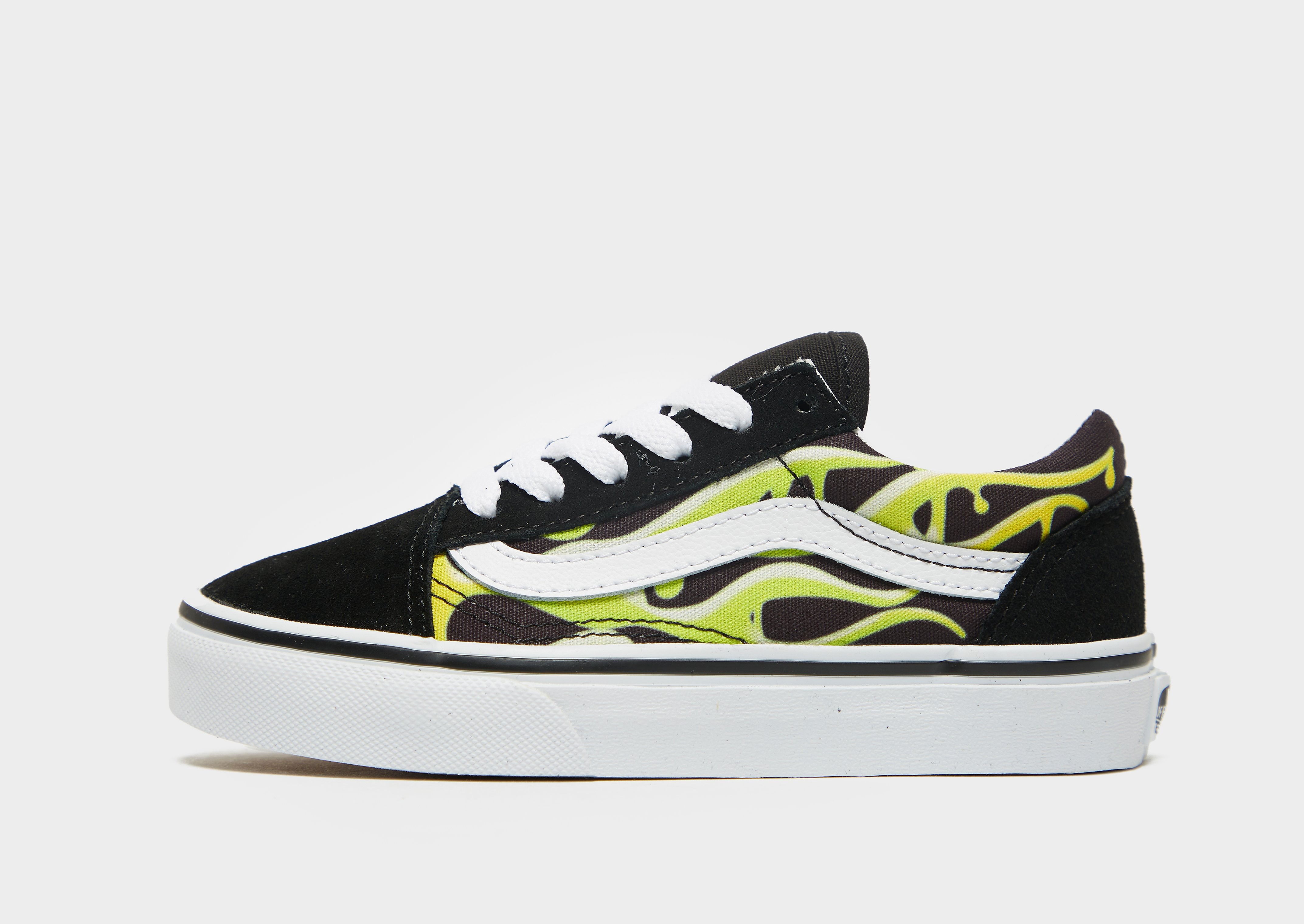 

Vans Old Skool Children - Black/Green - Kids, Black/Green