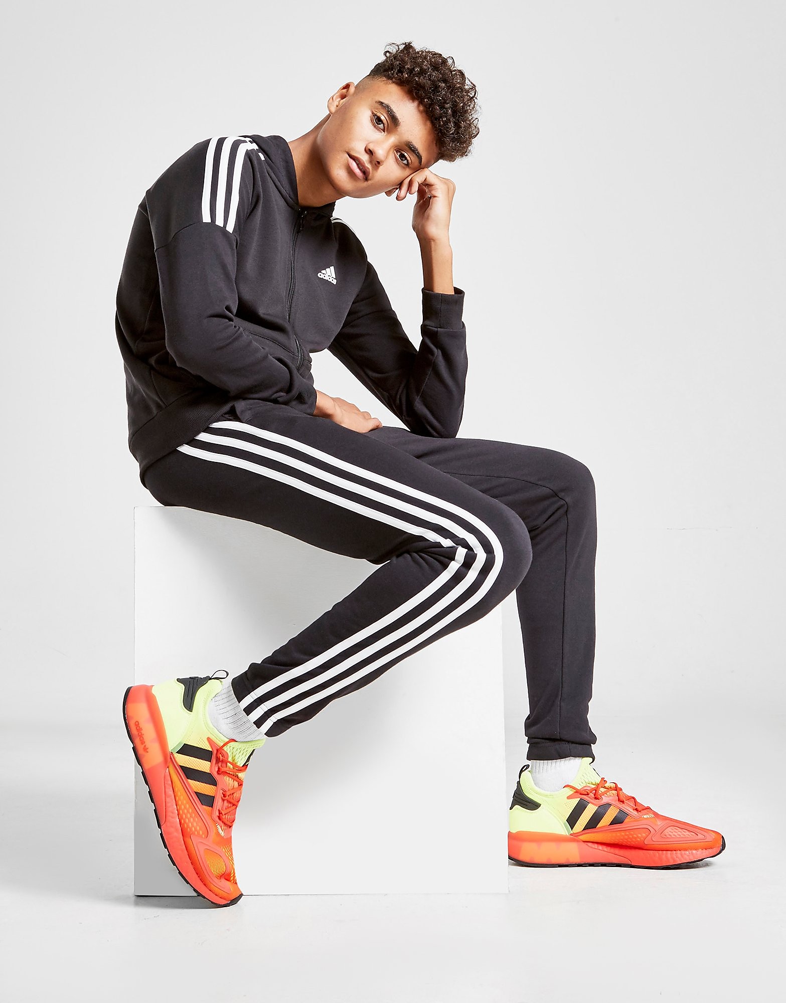 

adidas Match Tracksuit Junior - Black / White, Black / White