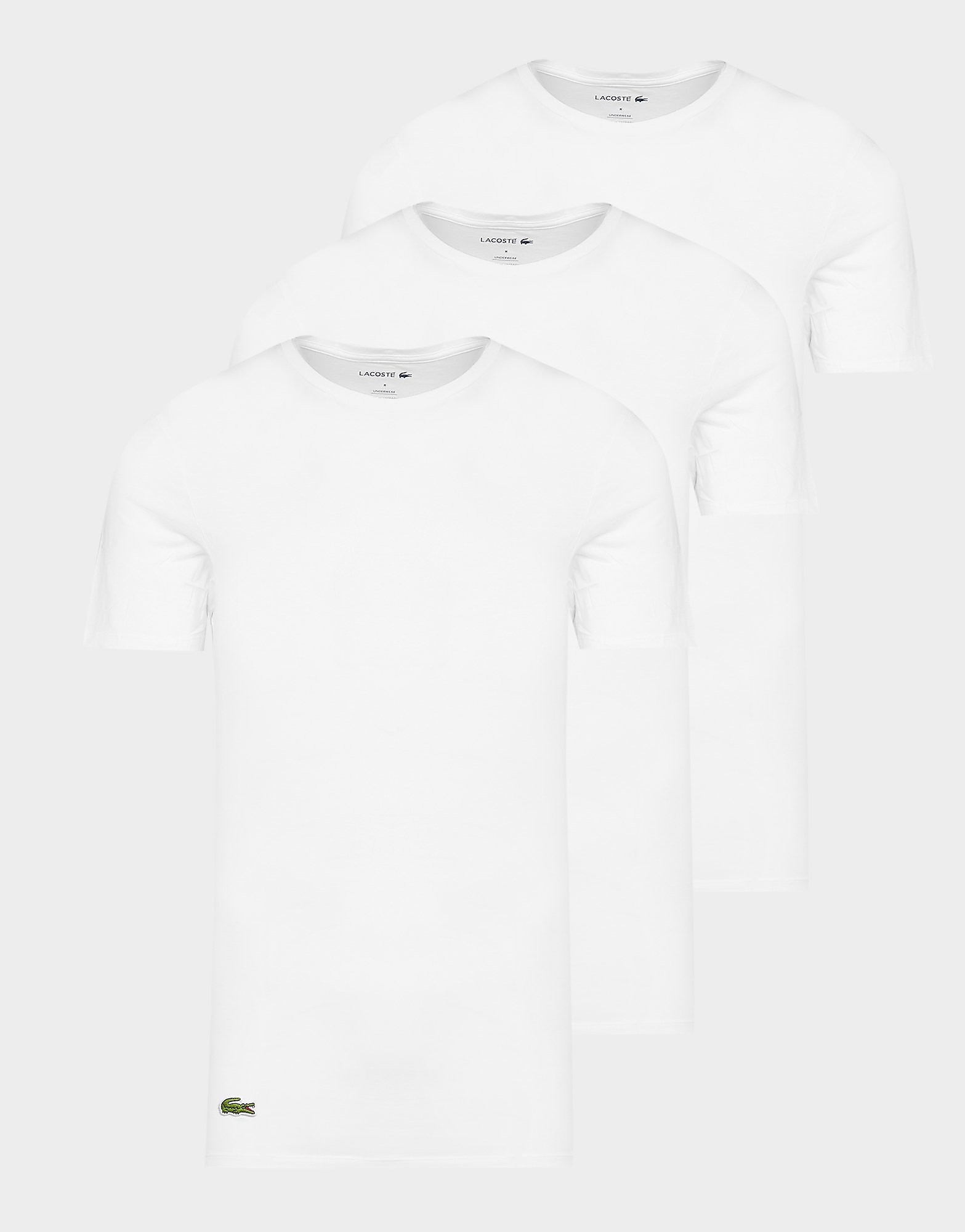 

Lacoste 3 Pack Lounge T-Shirts - White - Mens, White