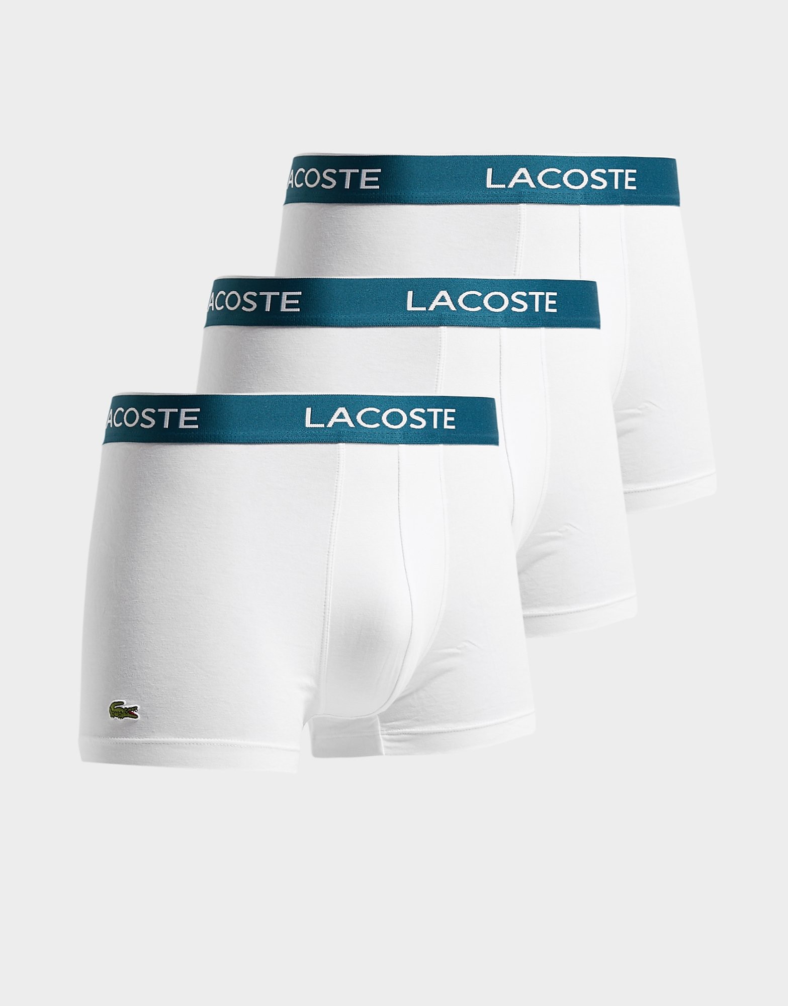 Lacoste 3 Pack Boxers - White - Mens, White