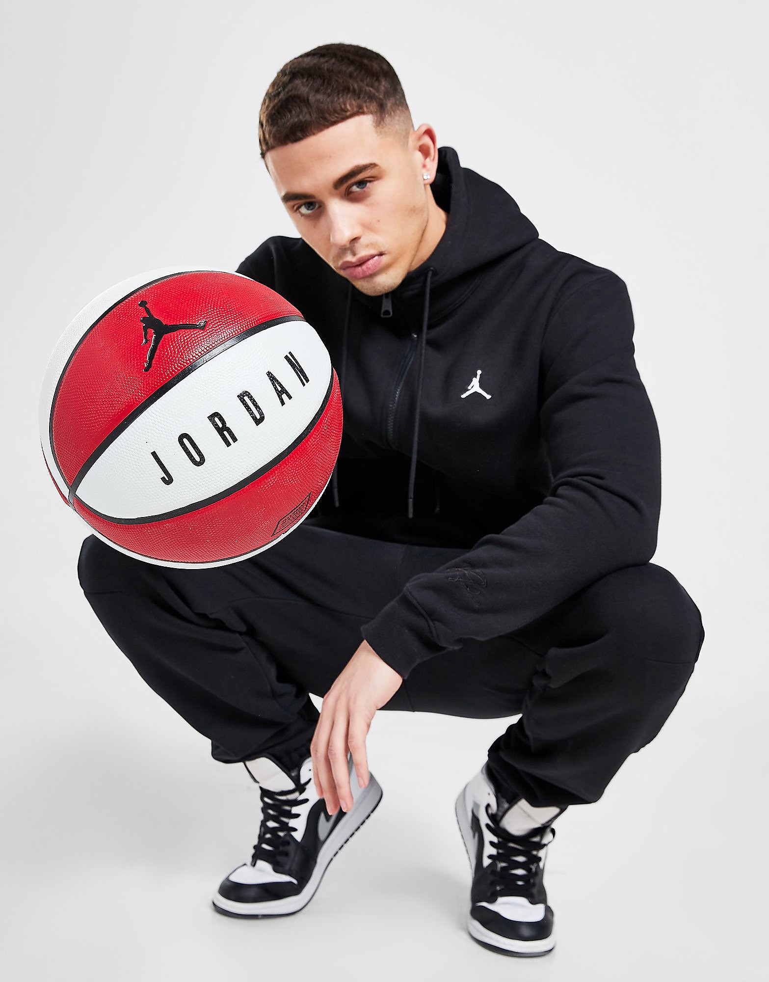 Jordan Playground Basketball - Red/White - Kids, Red/White