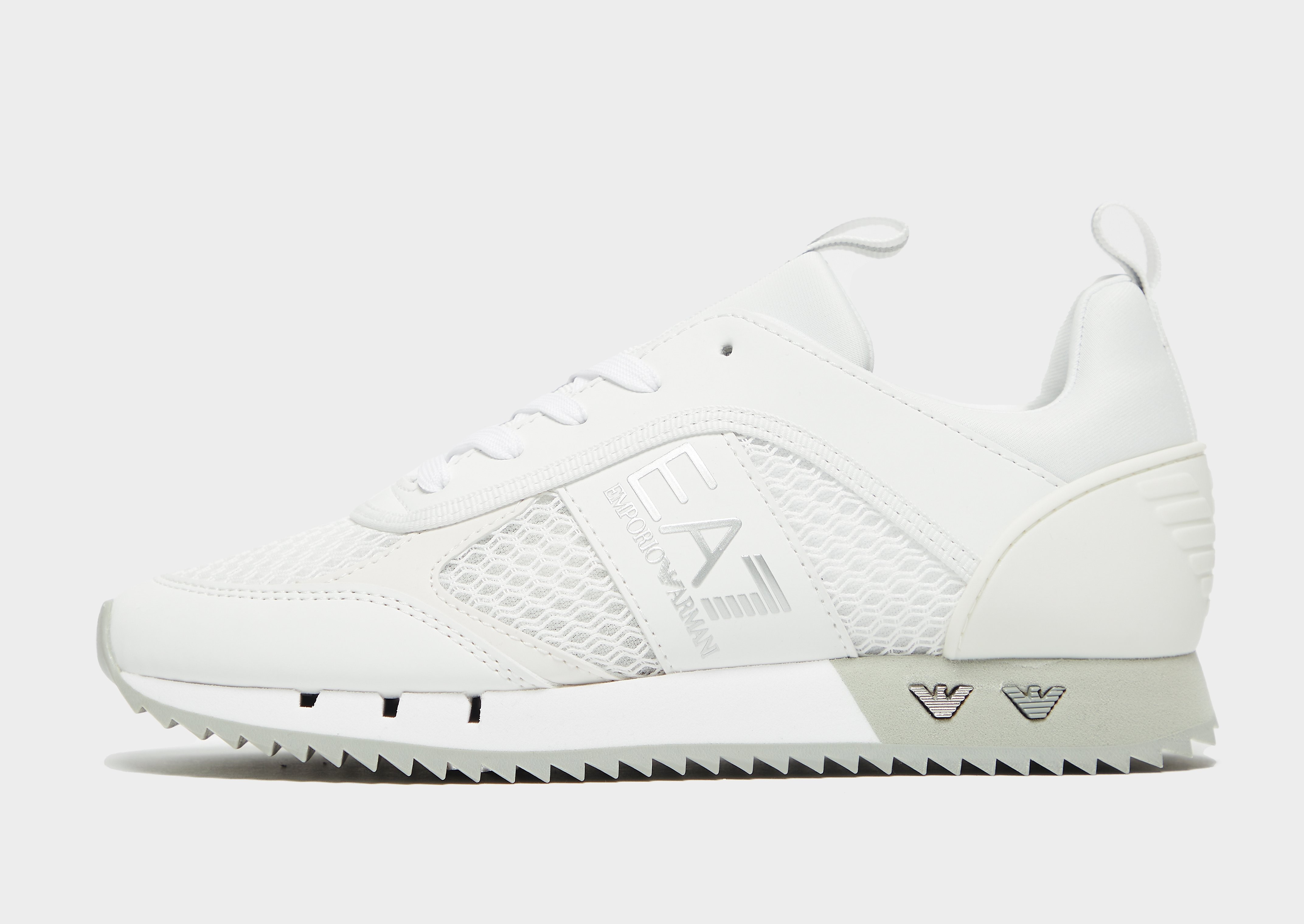 

Emporio Armani EA7 B&W Mesh Run Women's - White, White