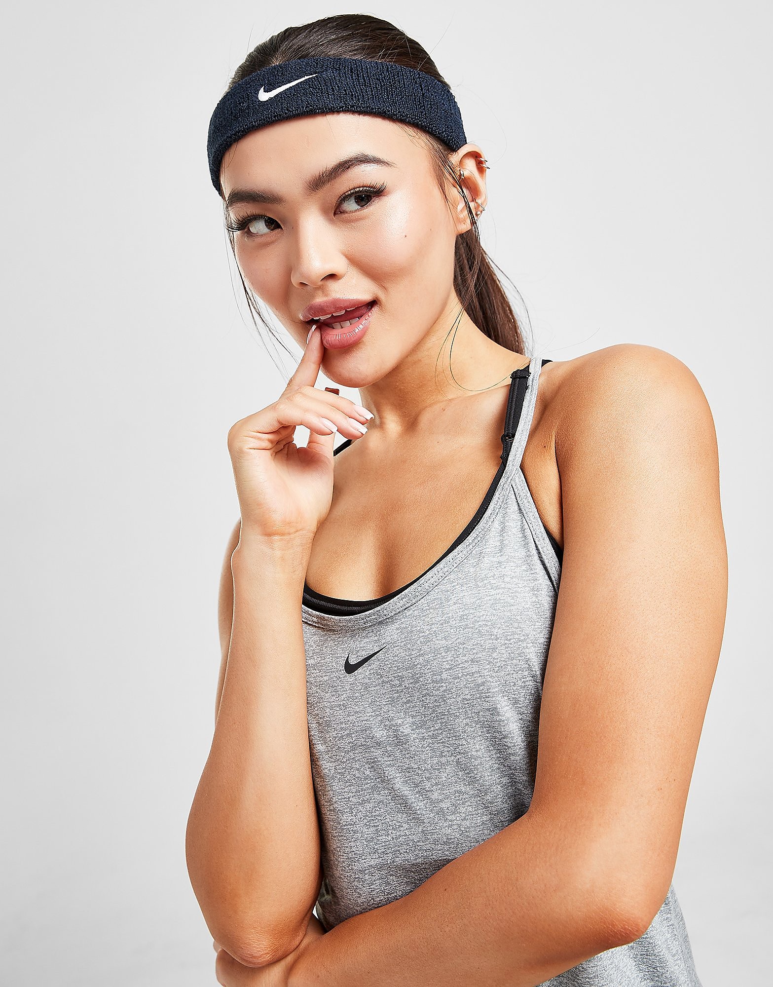 

Nike Swoosh Headband - Blue - Womens, Blue