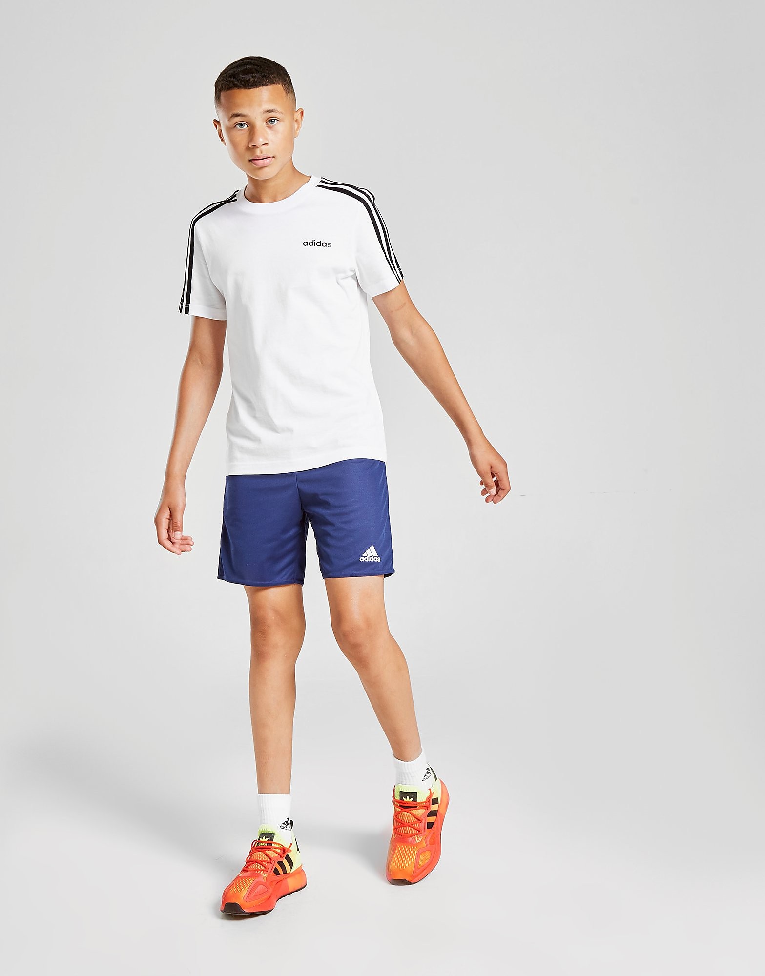 

adidas Parma Shorts Junior - Dark Blue / White - Kids, Dark Blue / White