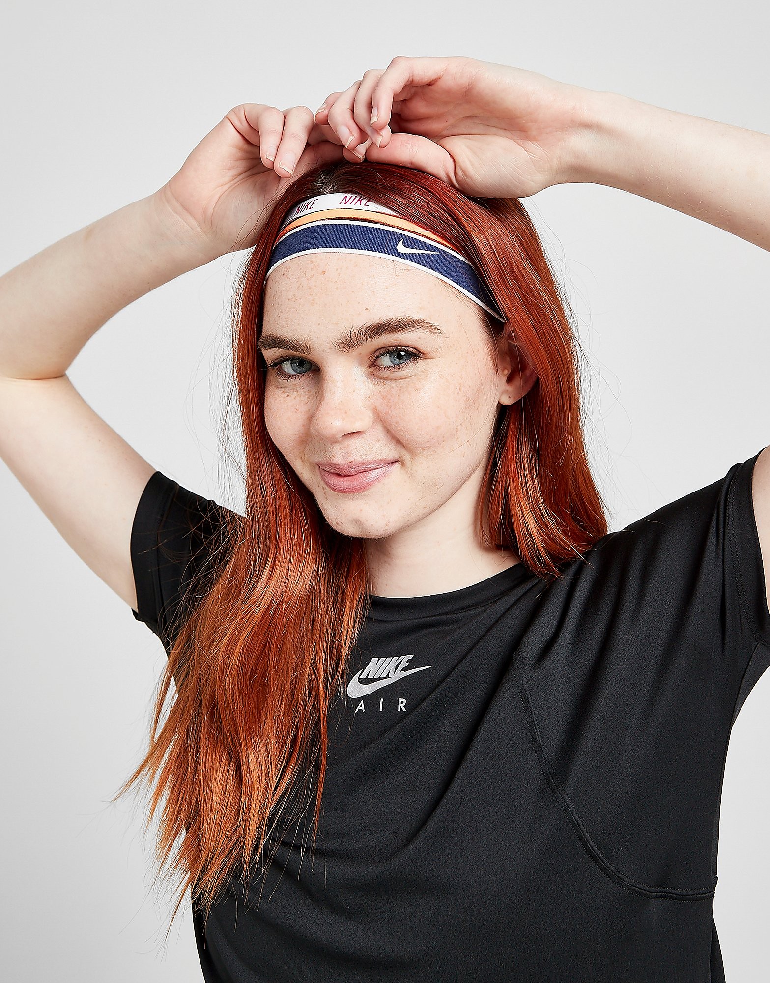 

Nike 3-Pack Mixed Headbands - Orange/White/Navy - Womens, Orange/White/Navy