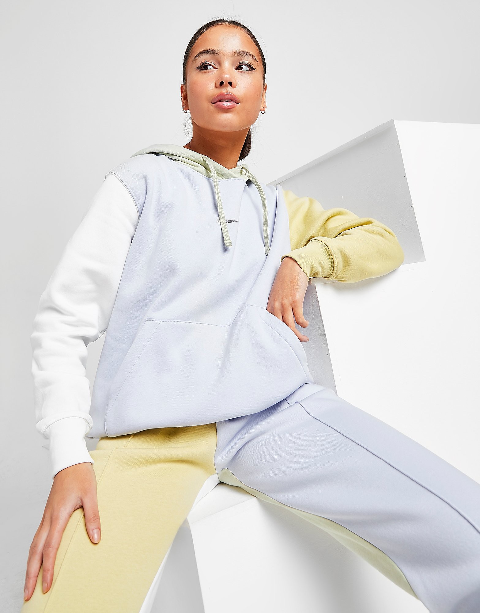 

Nike Colour Block Pullover Hoodie - Purple - Womens, Purple