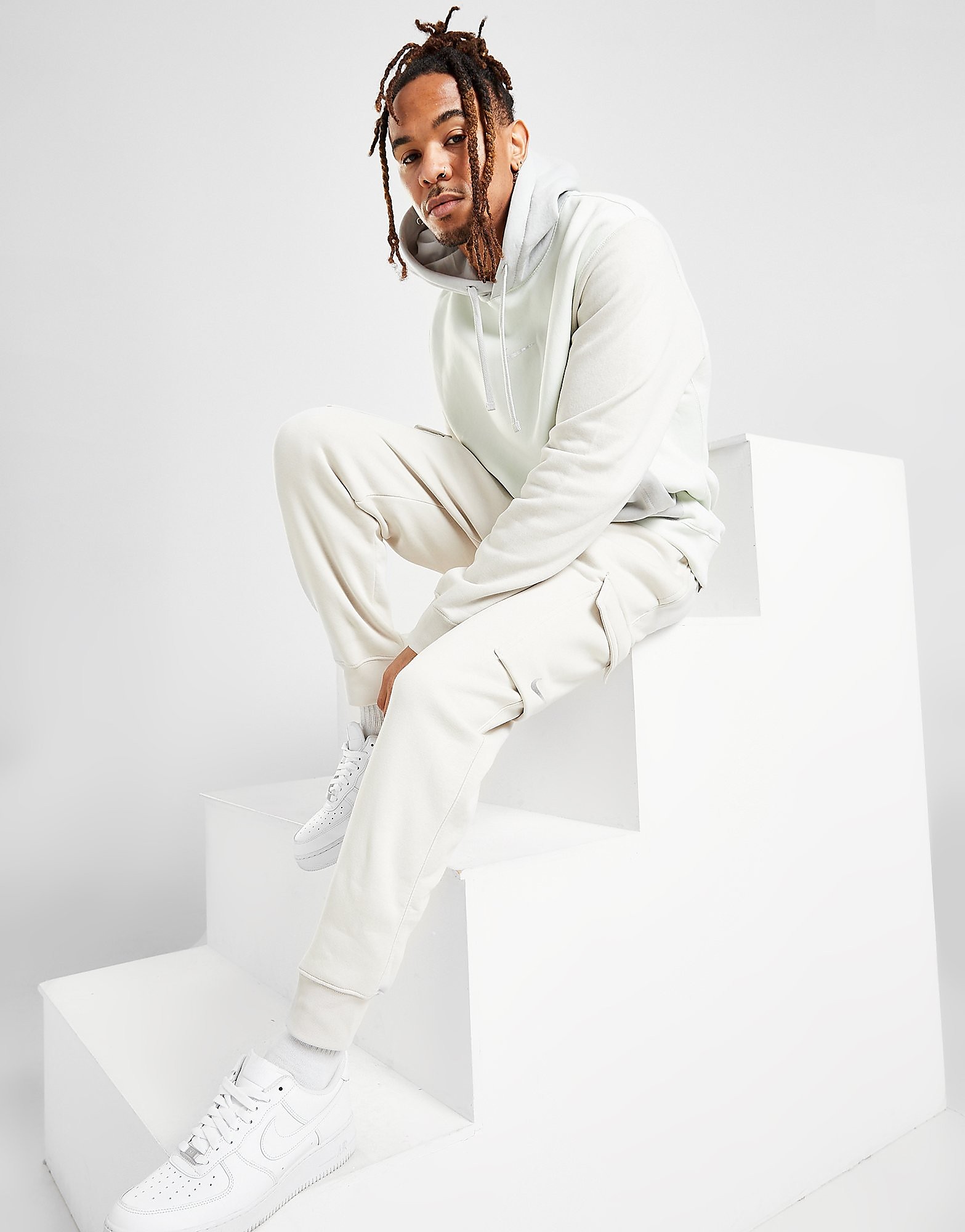

Nike Fleece Cargo Joggers - Beige - Mens, Beige