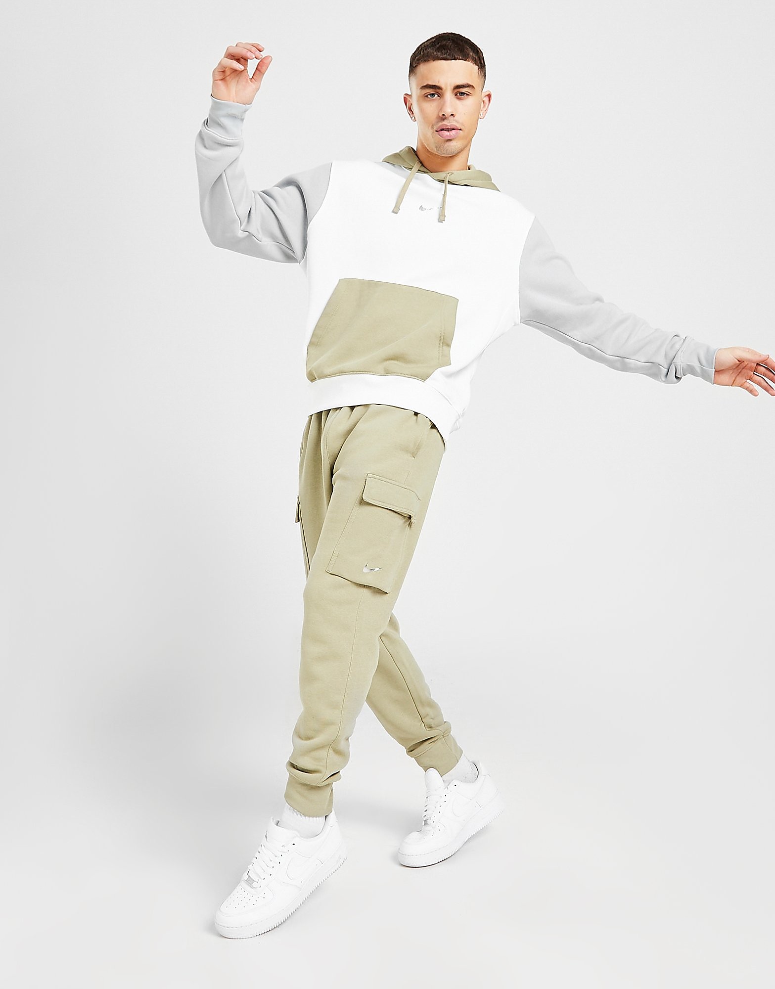 

Nike Fleece Cargo Joggers - Beige - Mens, Beige