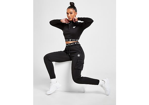 SikSilk Pantalon de Survêteùent Poly Cargo Femme