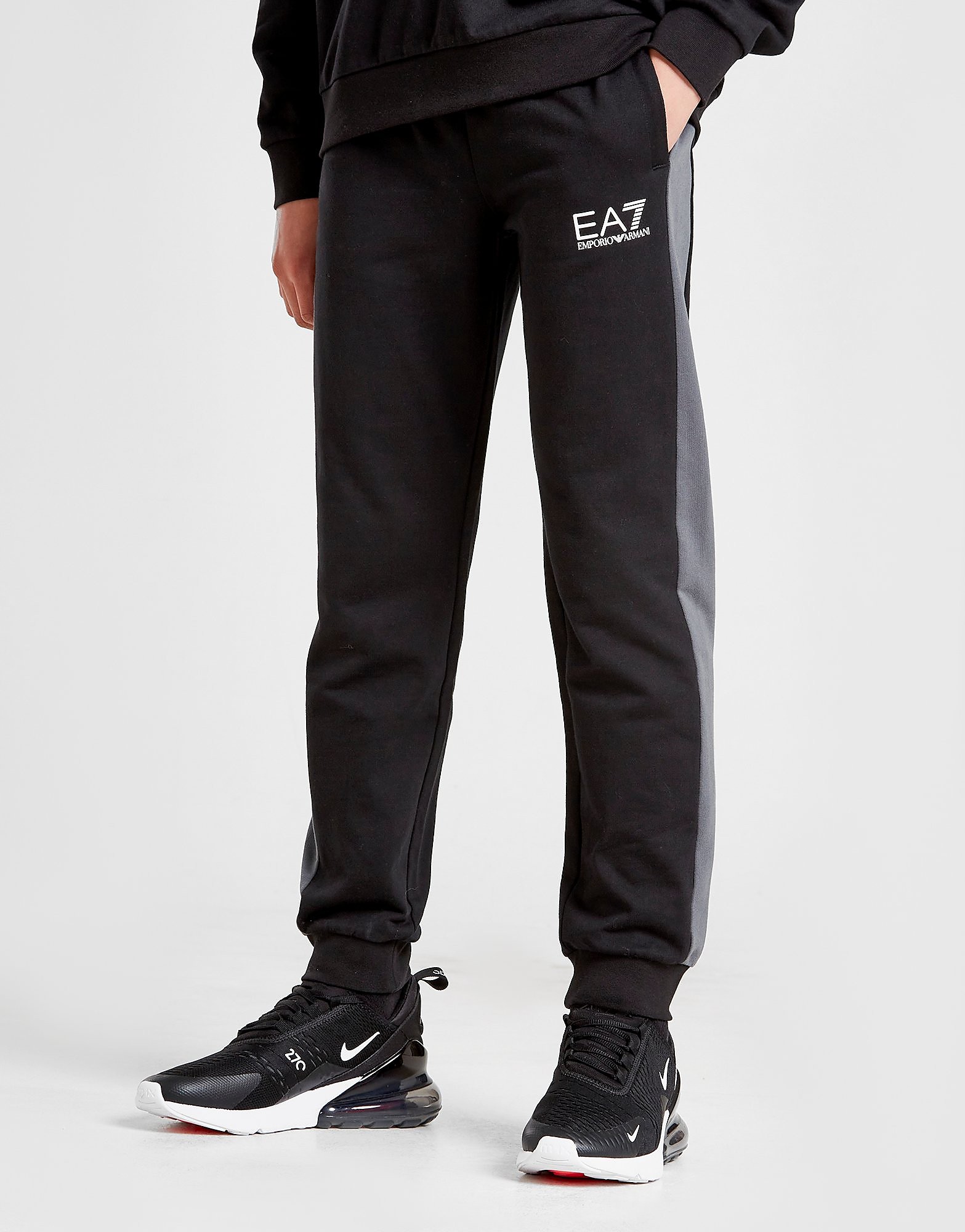 

Emporio Armani EA7 Colour Block Track Pants Junior - Black/Grey - Kids, Black/Grey