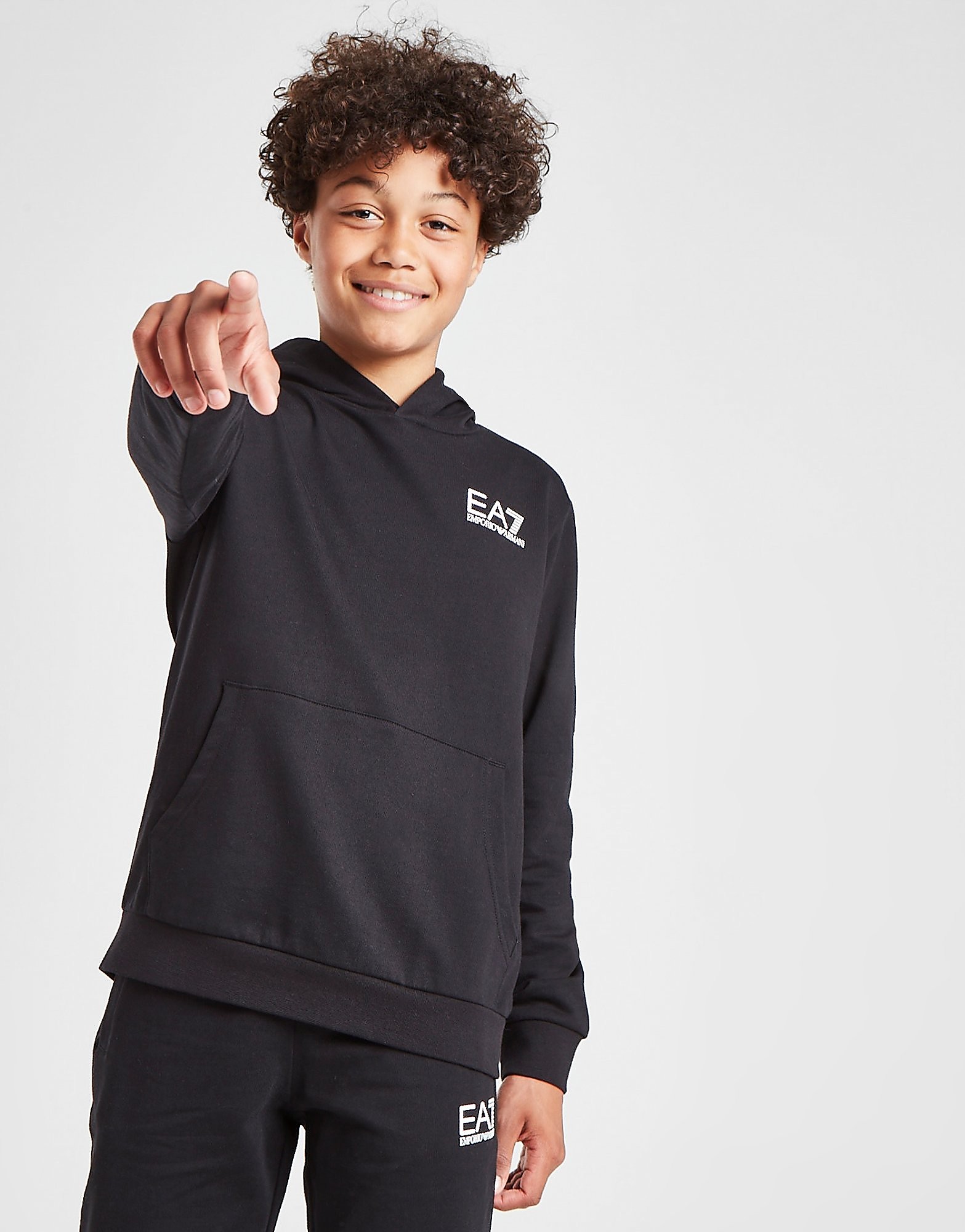 

Emporio Armani EA7 Core Overhead Hoodie Junior - BLK/BLK - Kids, BLK/BLK