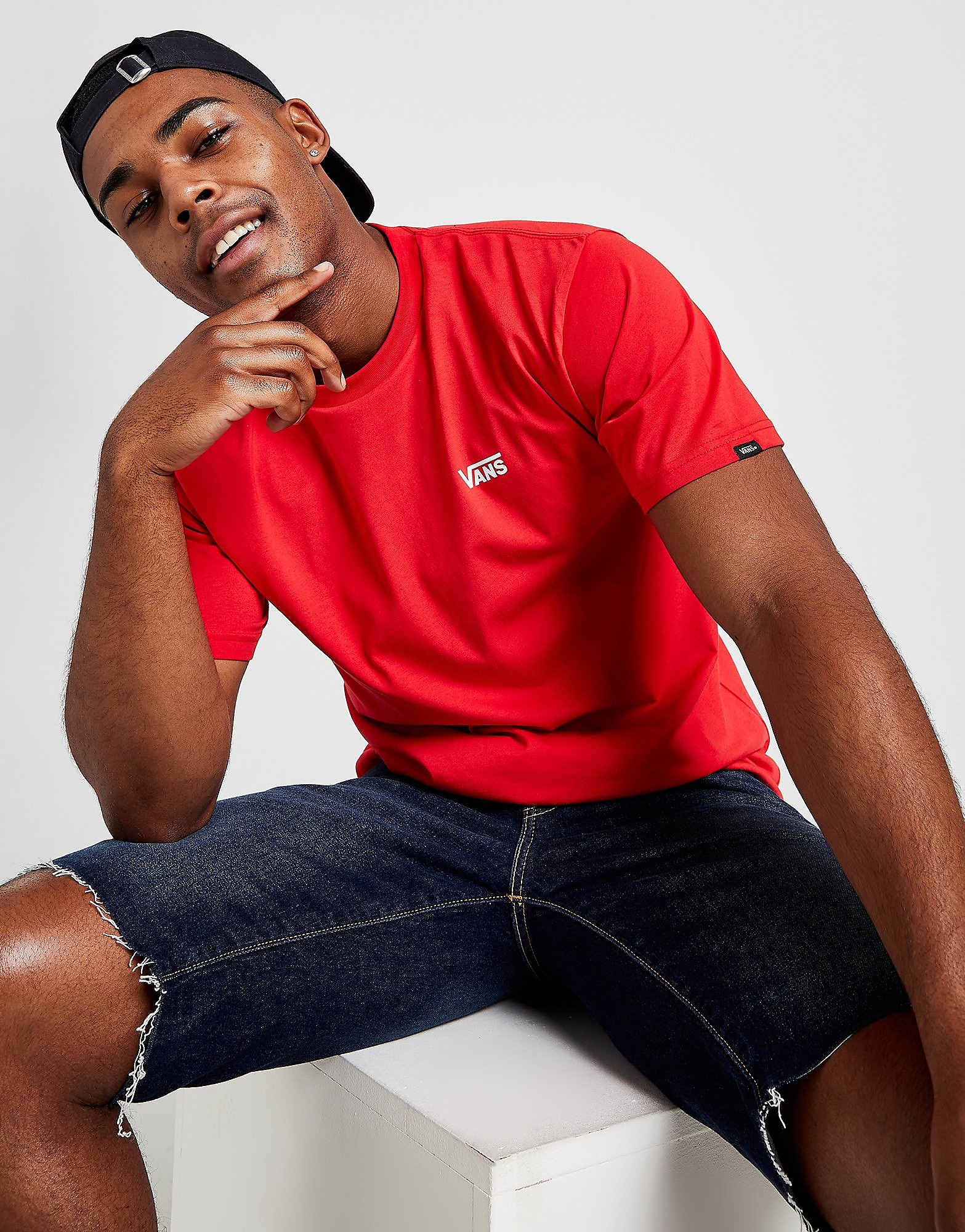 

Vans Core Classic Logo T-Shirt - Red - Mens, Red