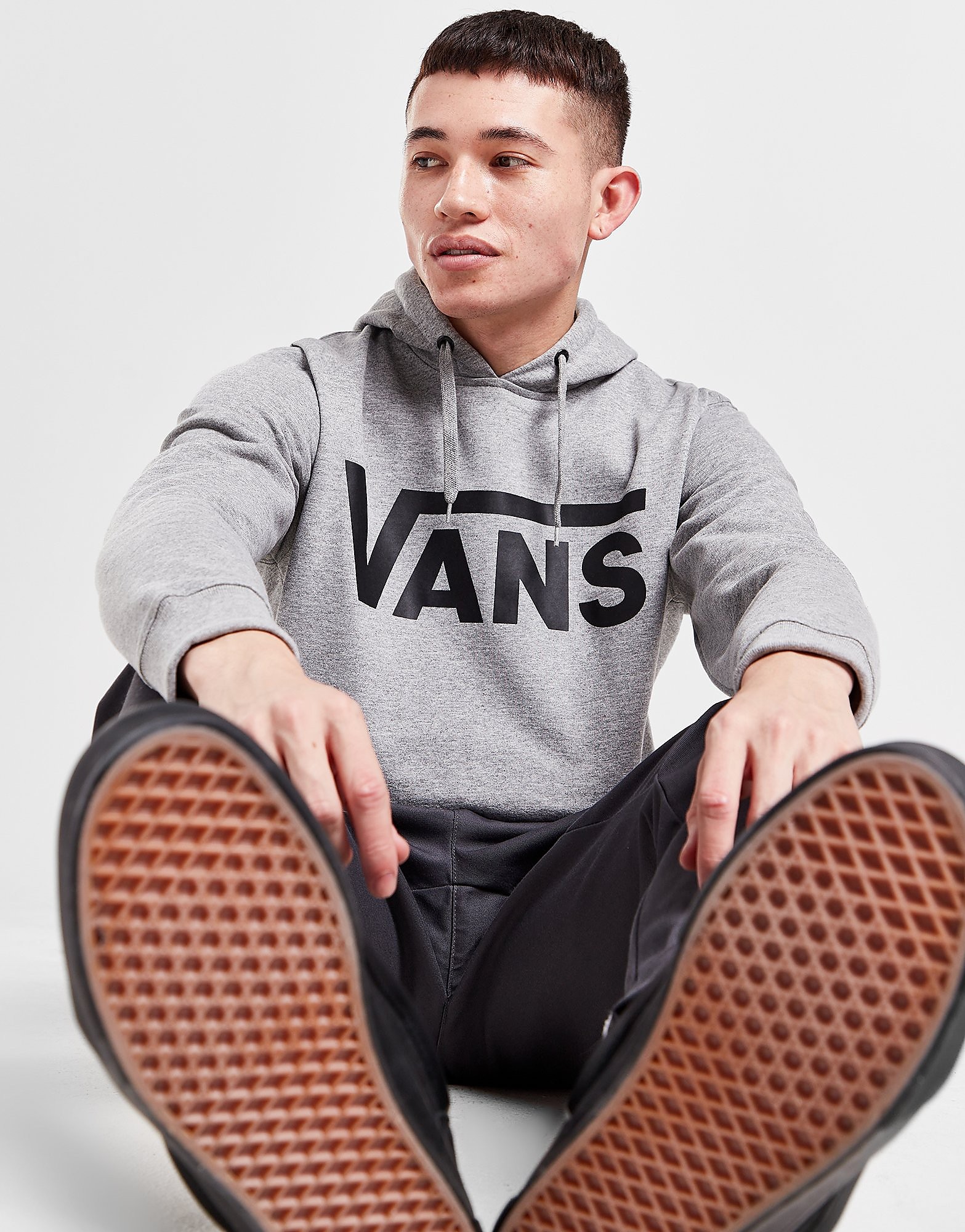 

Vans Overhead Large Logo Hoodie - Grey - Mens, Grey