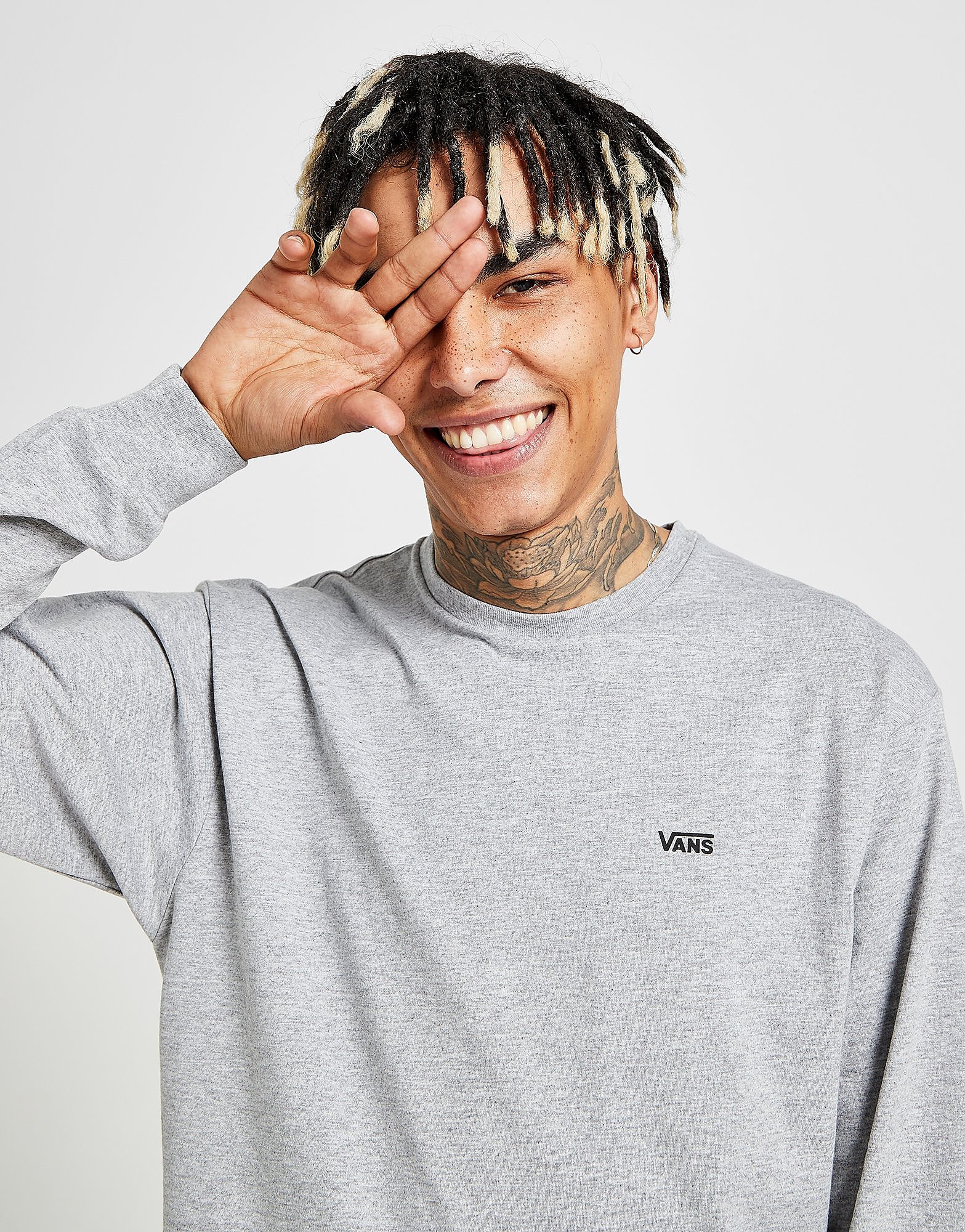 

Vans Core Classic Logo Long Sleeve T-Shirt - Grey - Mens, Grey