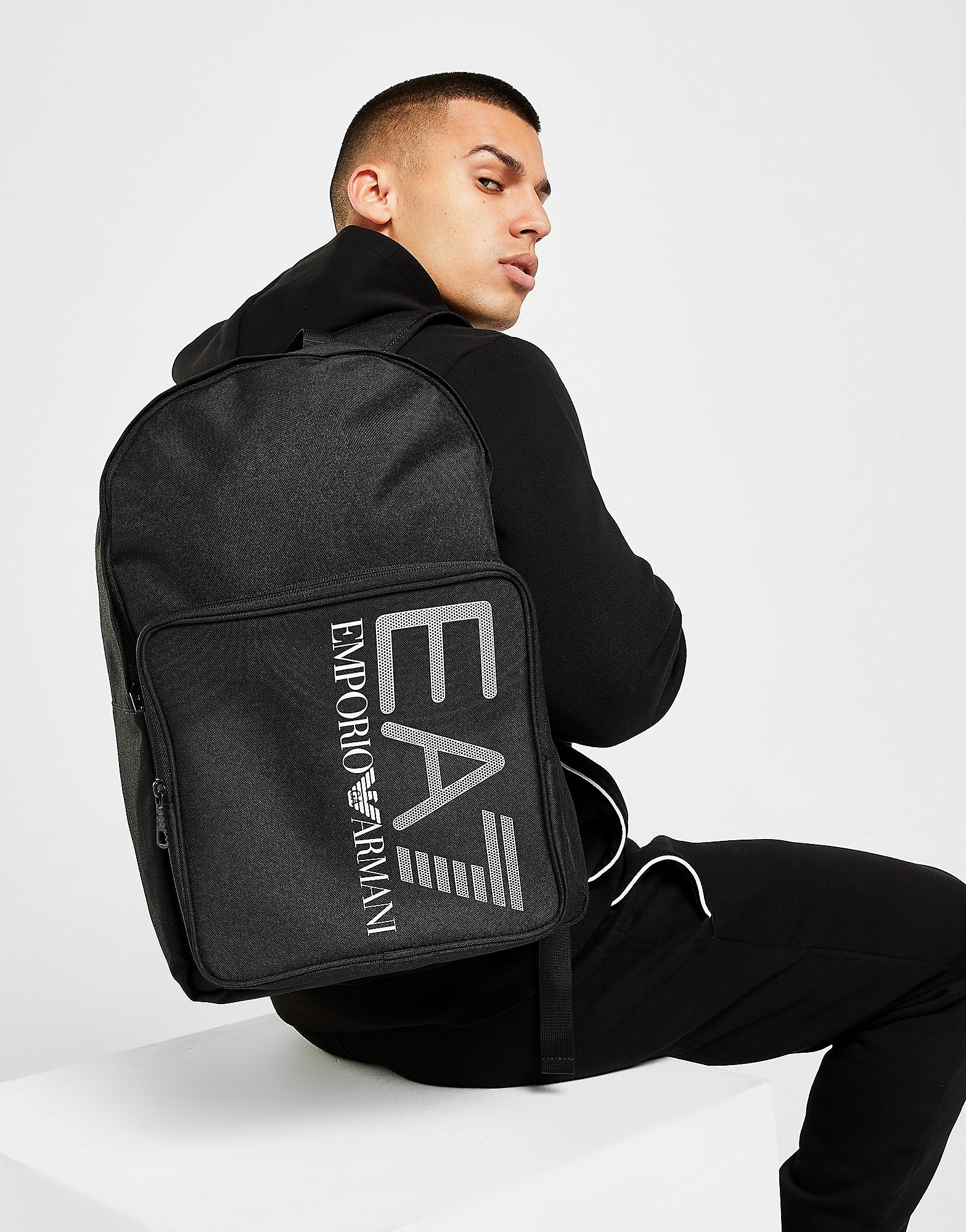 

Emporio Armani EA7 Visibility Backpack - Black - Mens, Black