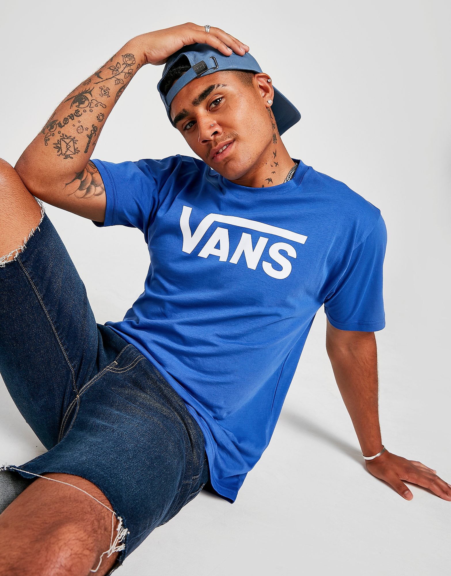 

Vans Core Large Logo T-Shirt - Blue - Mens, Blue