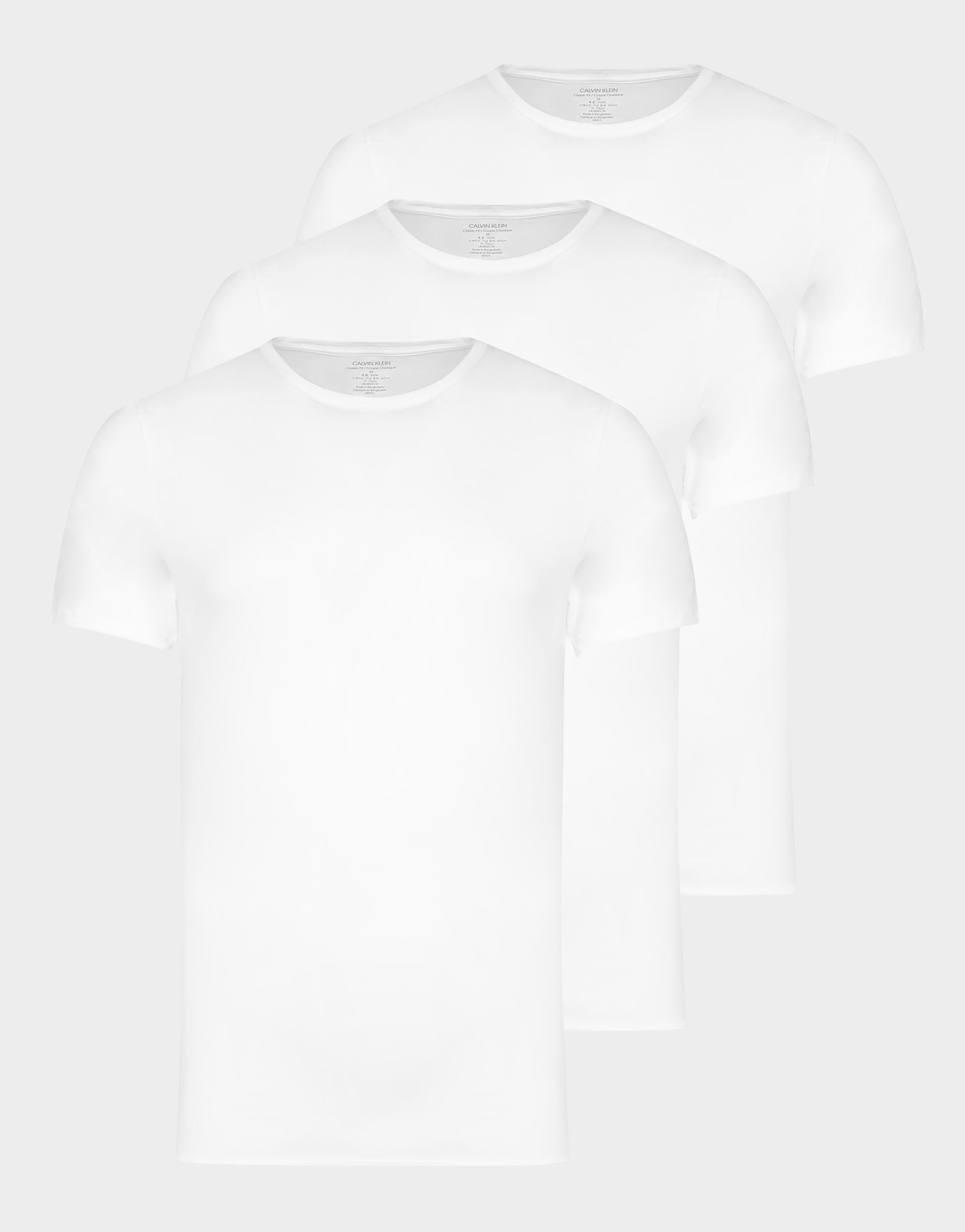 

Calvin Klein Underwear 3 Pack Short Sleeve Lounge T-Shirts - White - Mens, White