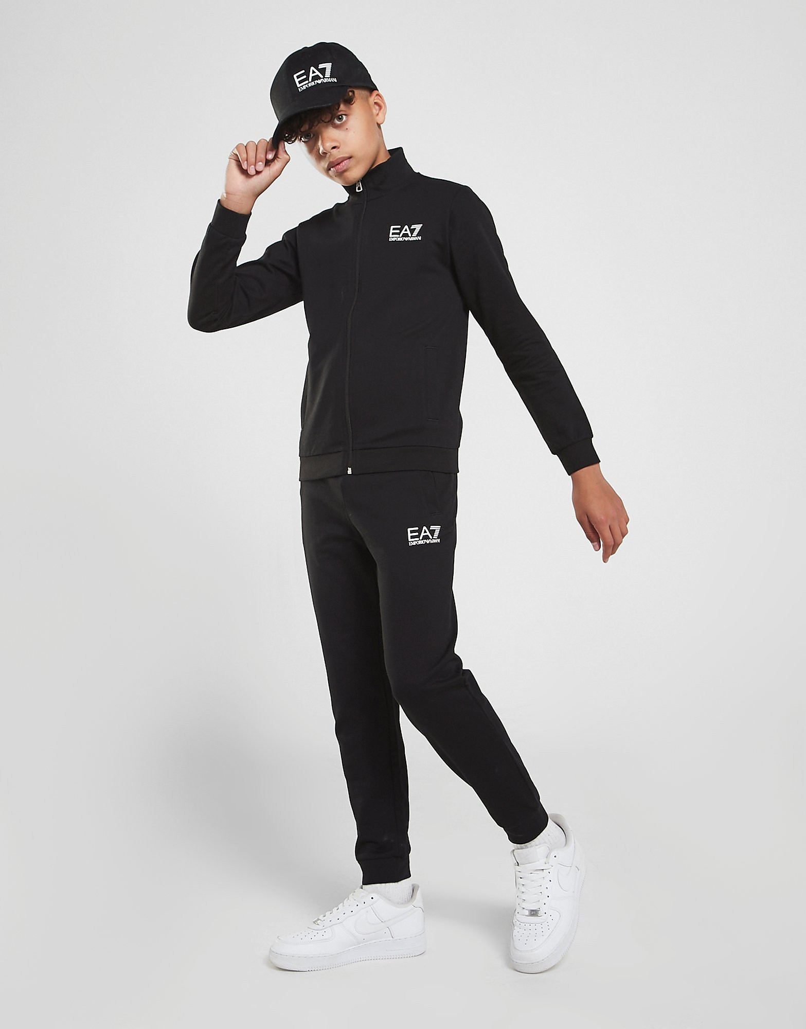 

Emporio Armani EA7 Core French Terry Tracksuit Junior - Black - Kids, Black