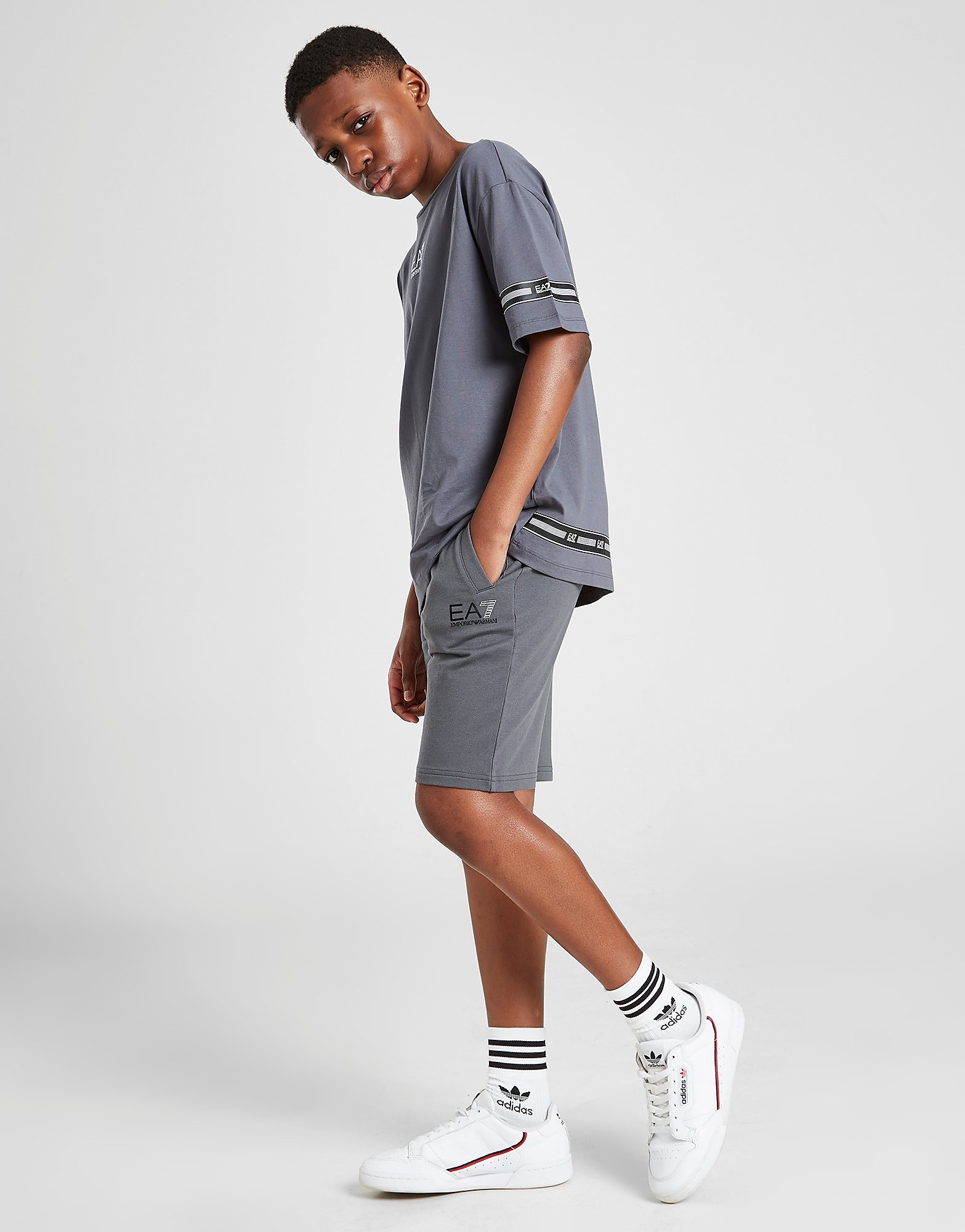 

Emporio Armani EA7 Core French Terry Fleece Shorts Junior - Grey - Kids, Grey