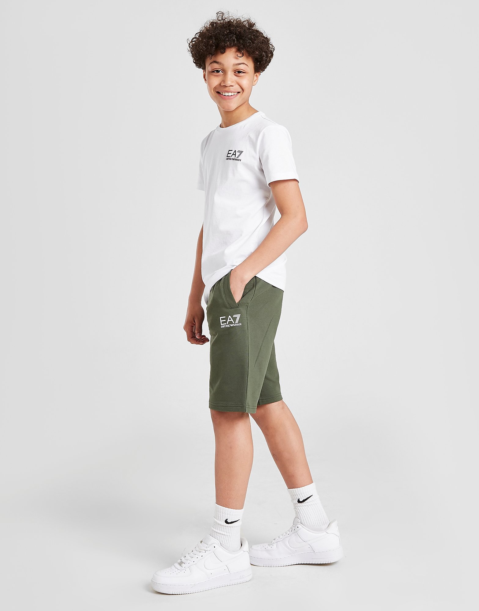 

Emporio Armani EA7 Core French Terry Shorts Junior - Green - Kids, Green