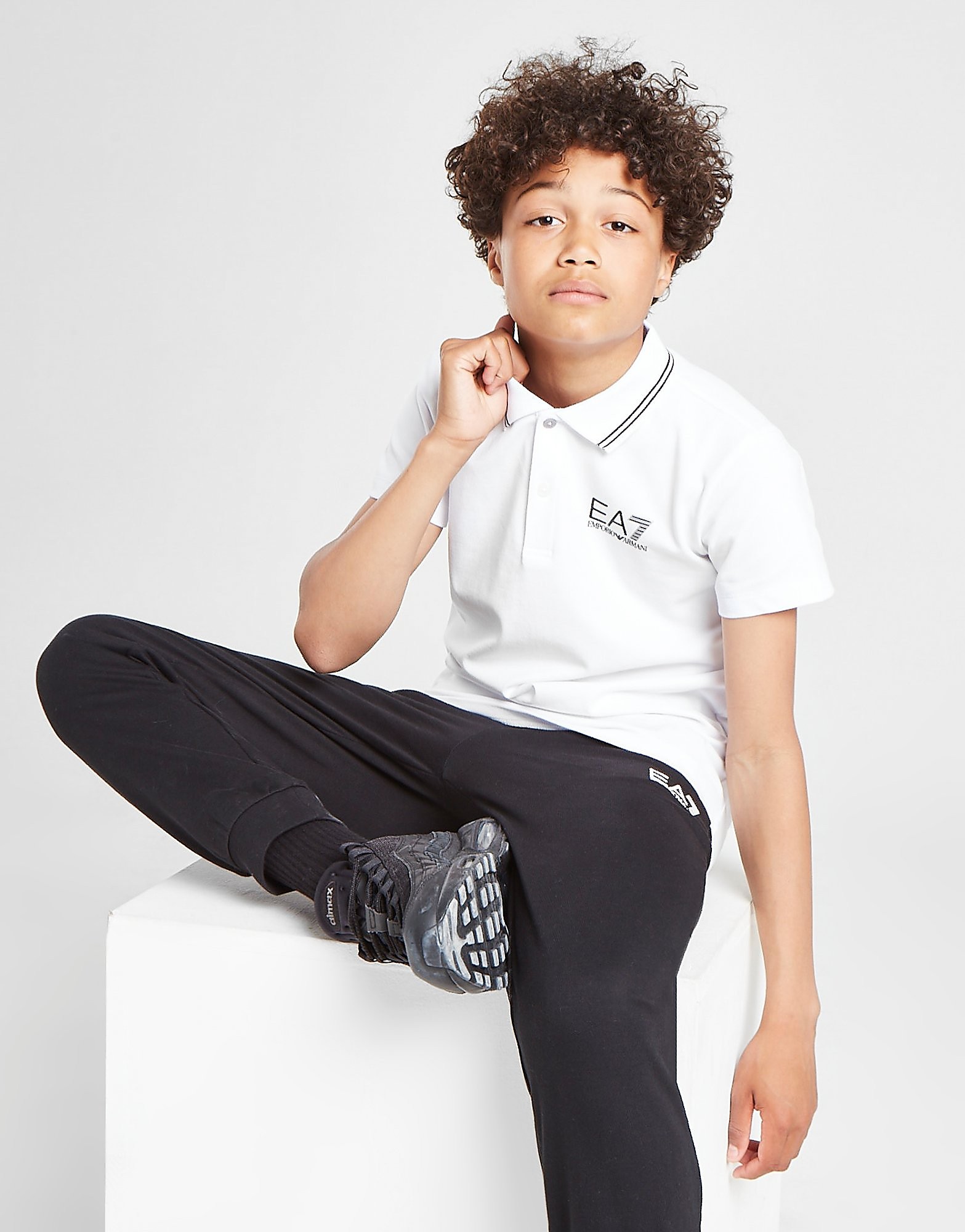 

Emporio Armani EA7 Core Pique Polo Shirt Junior - White - Kids, White