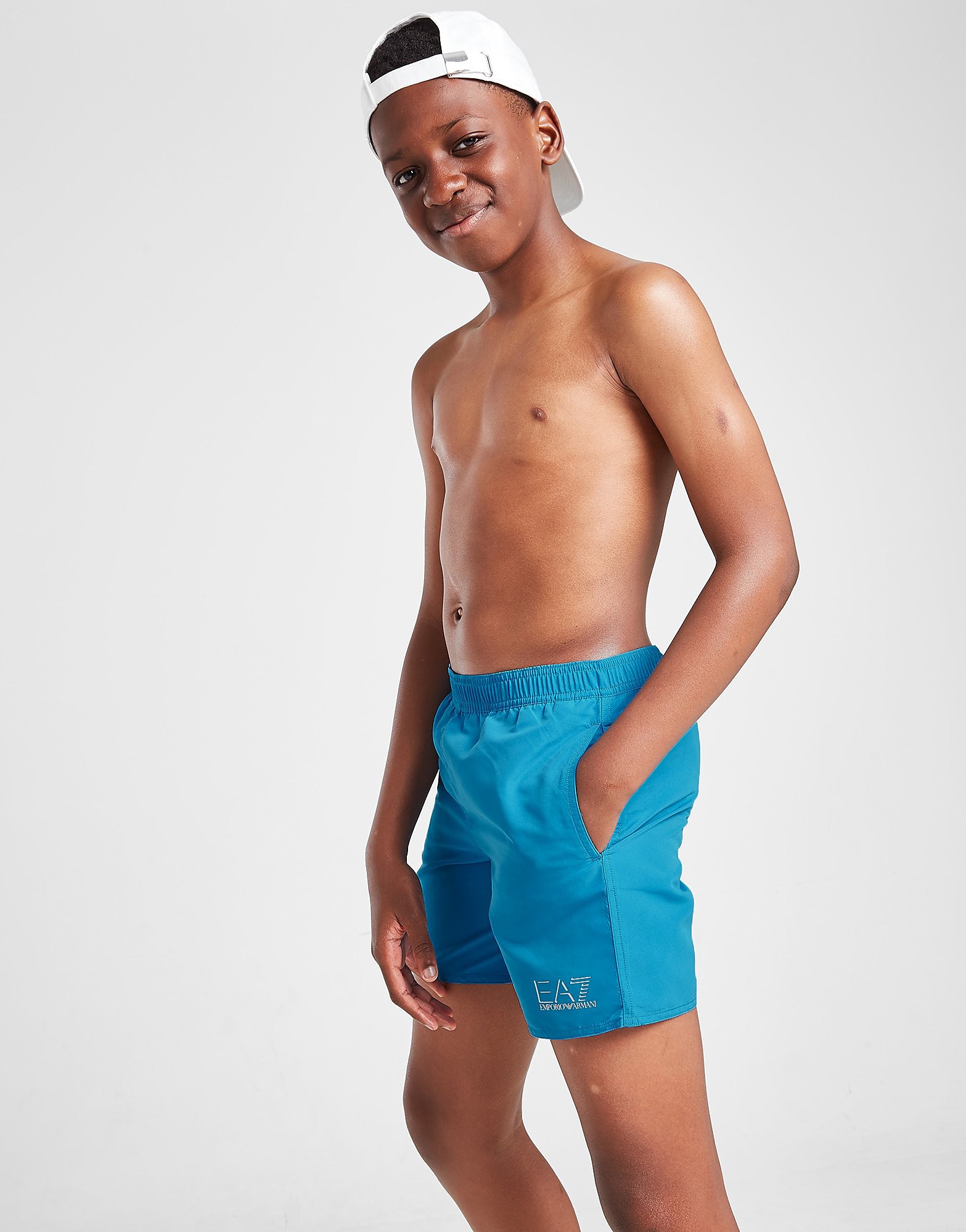 

Emporio Armani EA7 Core Woven Swim Shorts Junior - Blue - Kids, Blue