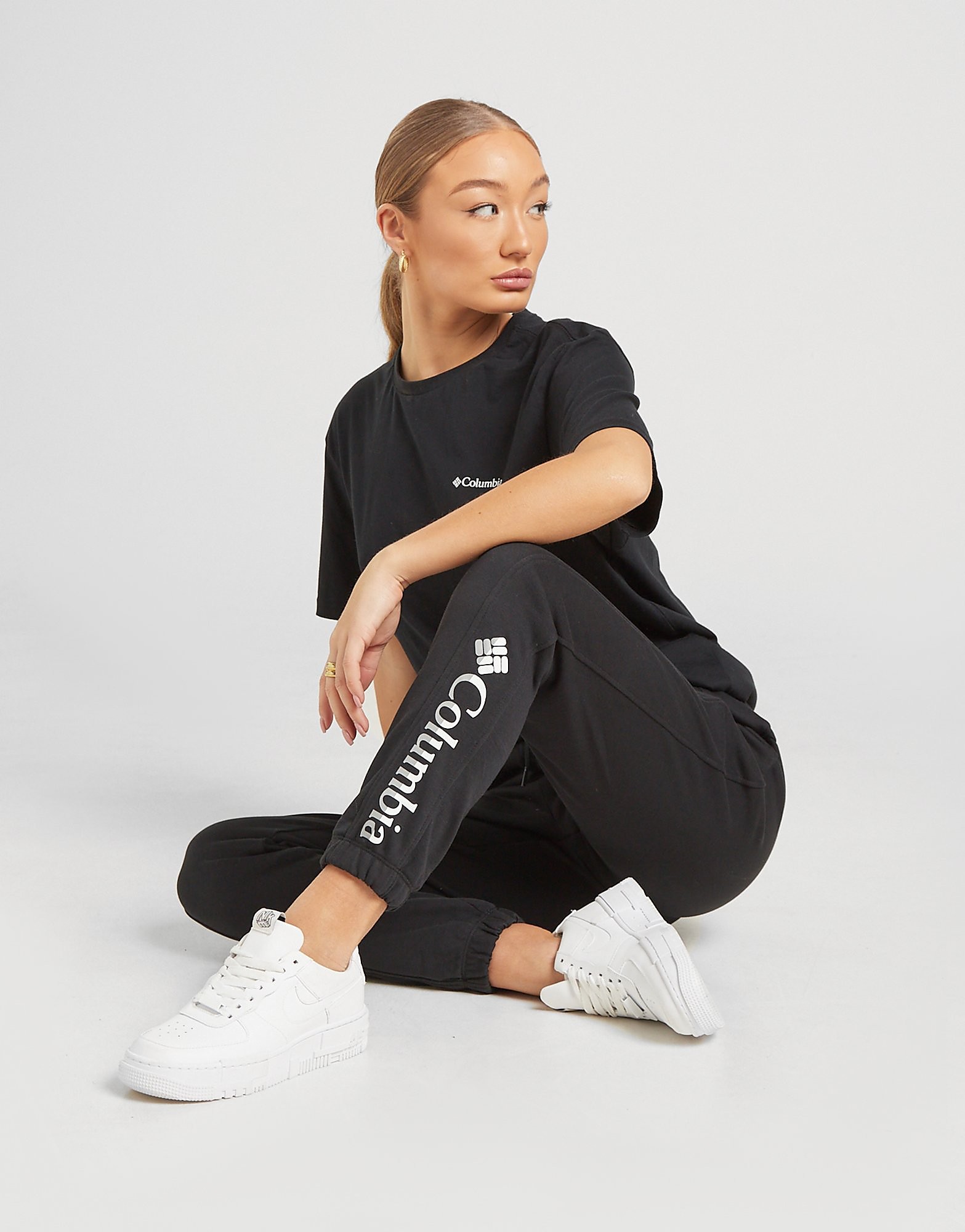 

Columbia Logo French Terry Joggers - Black - Womens, Black