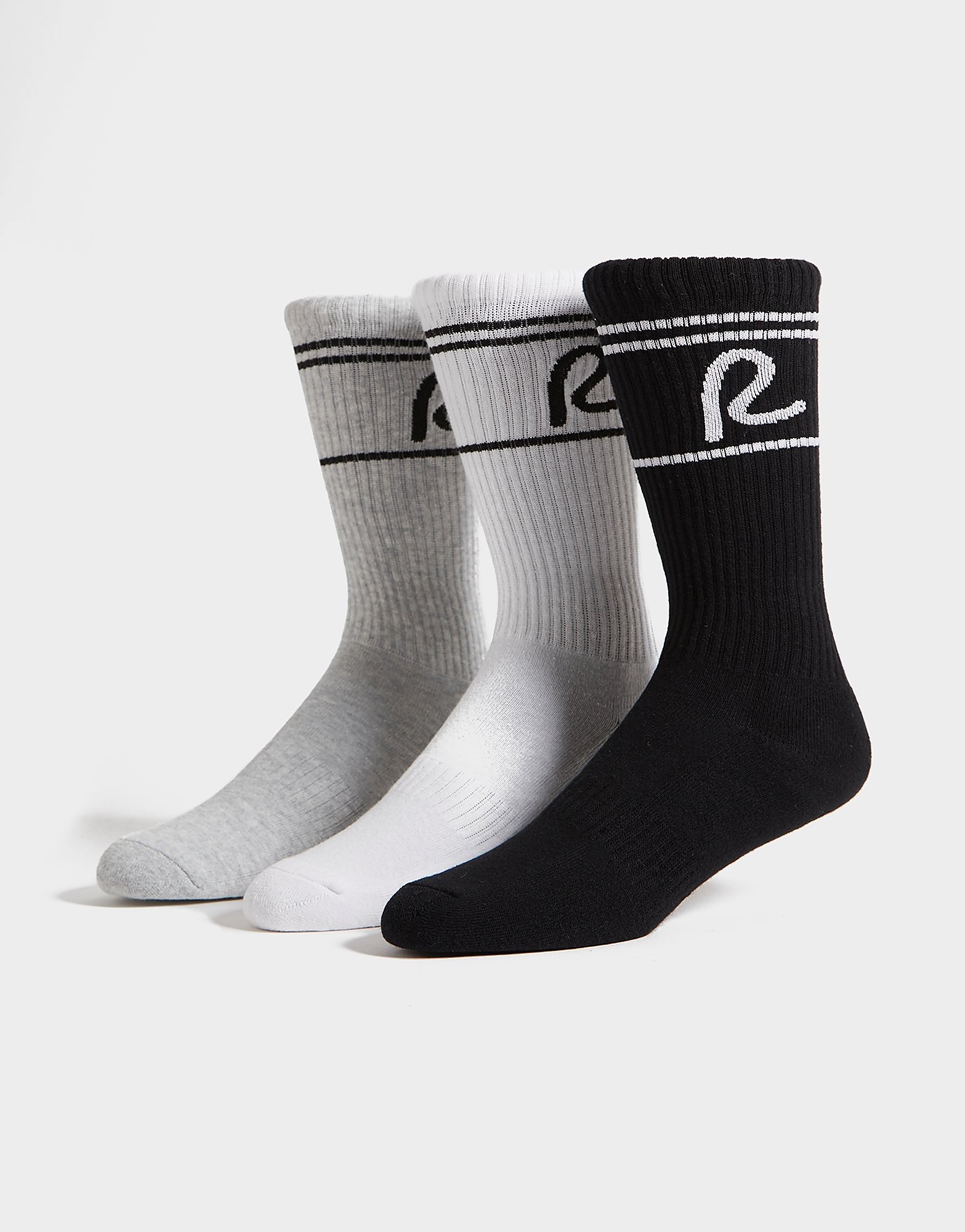 

Rewired 3-Pack Crew Socks - White/Grey/Black - Womens, White/Grey/Black