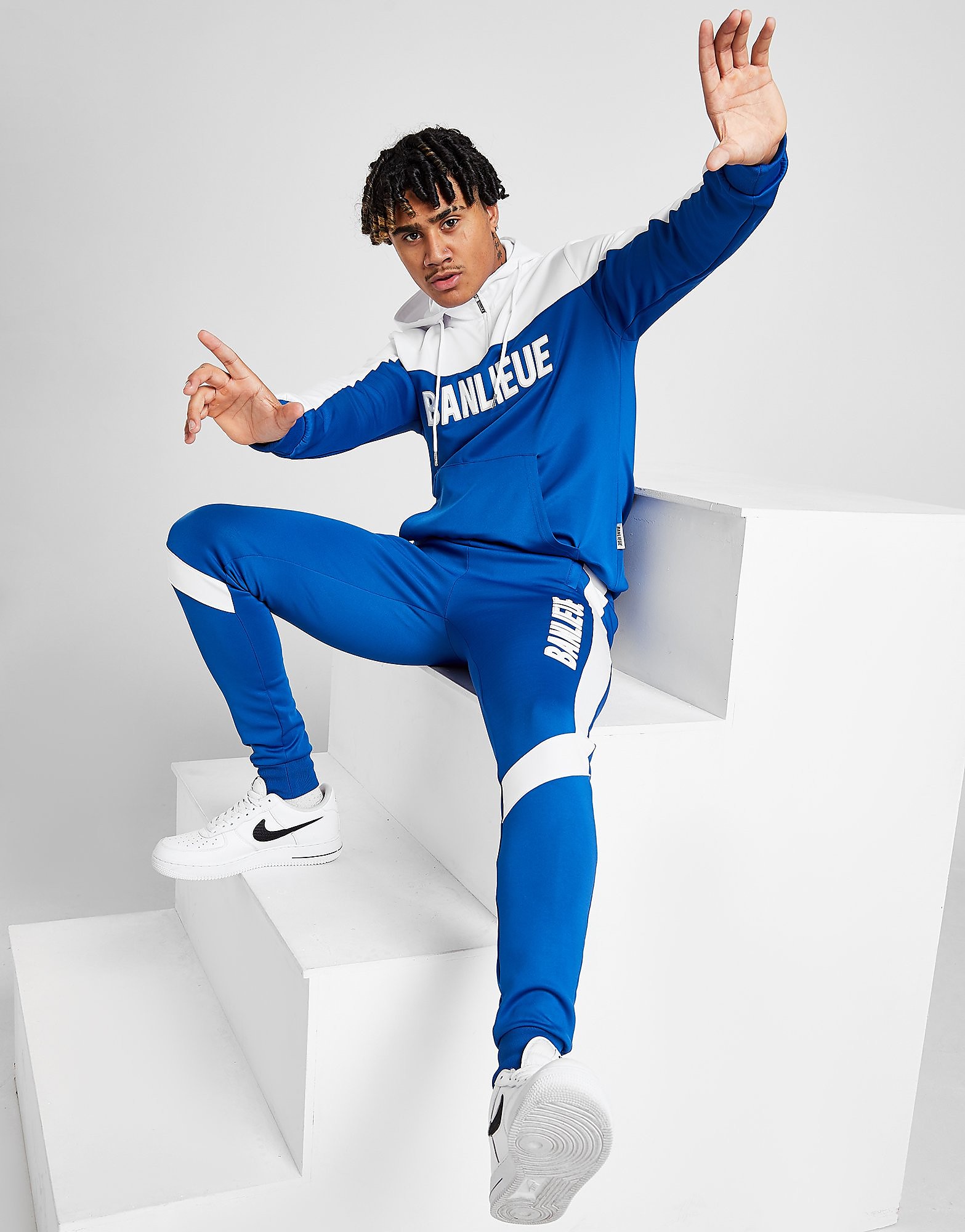 

Banlieue 3D Tracksuit - Navy/White - Mens, Navy/White