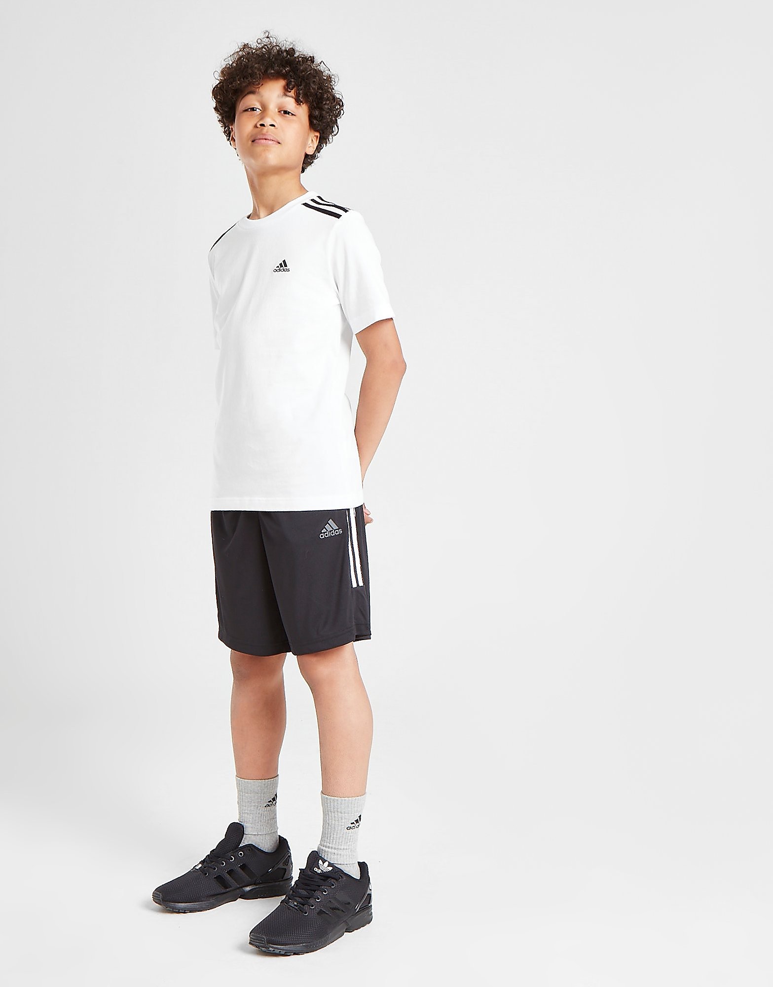 Adidas match shorts junior - kids, musta, adidas