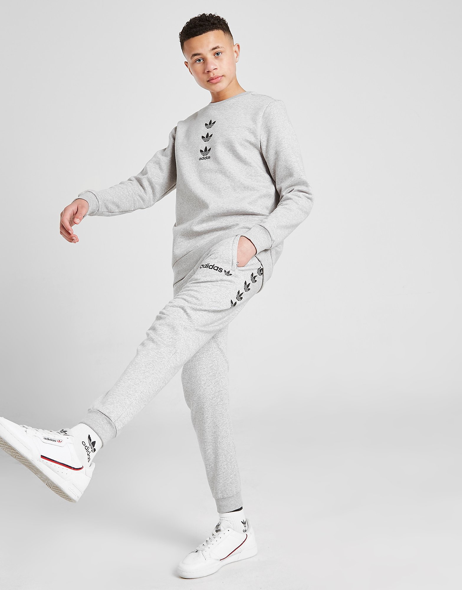 

adidas Originals Repeat Trefoil Joggers Junior - Only at JD - Grey - Kids, Grey