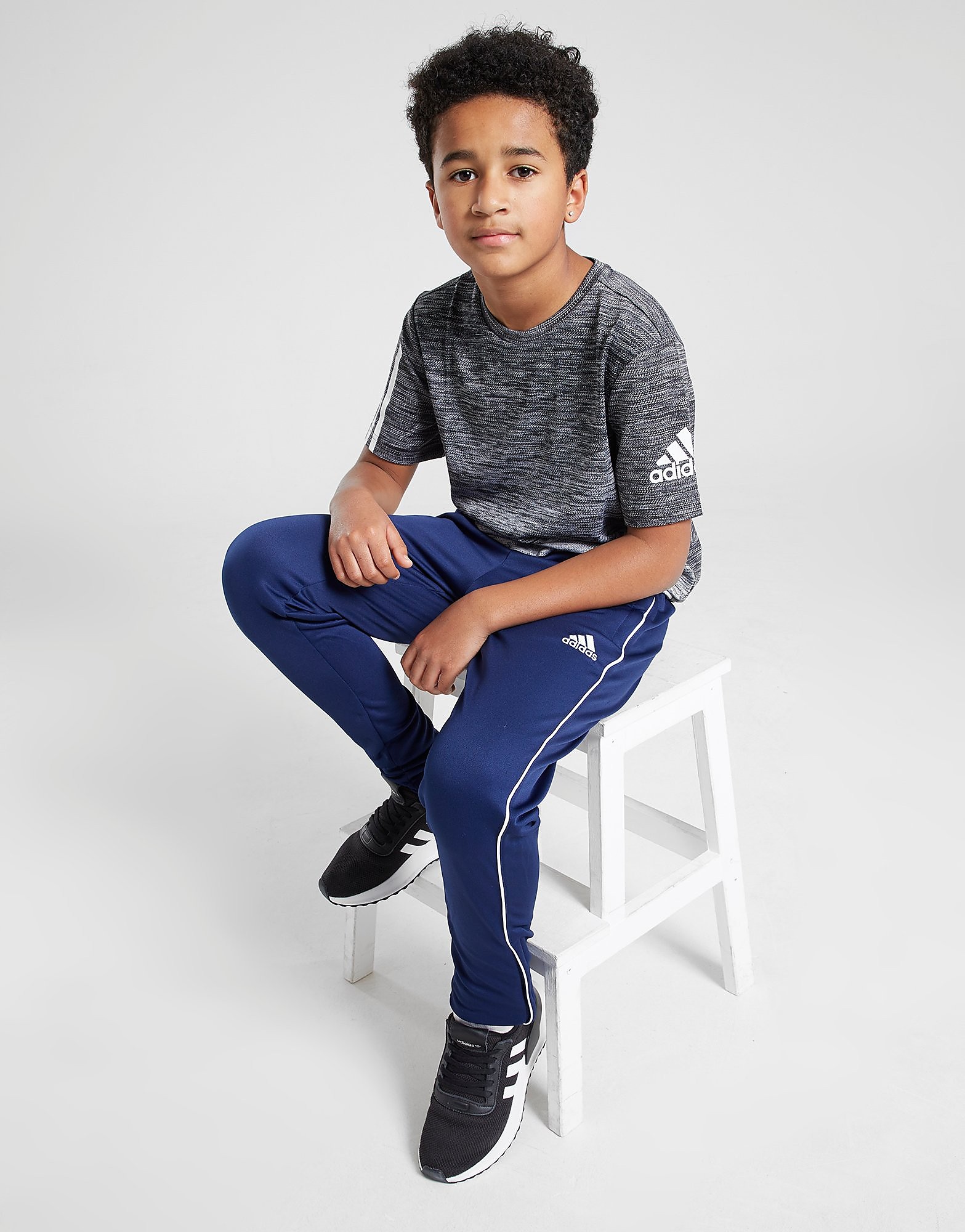 

adidas Core18 Training Track Pants Junior - Dark Blue / White, Dark Blue / White