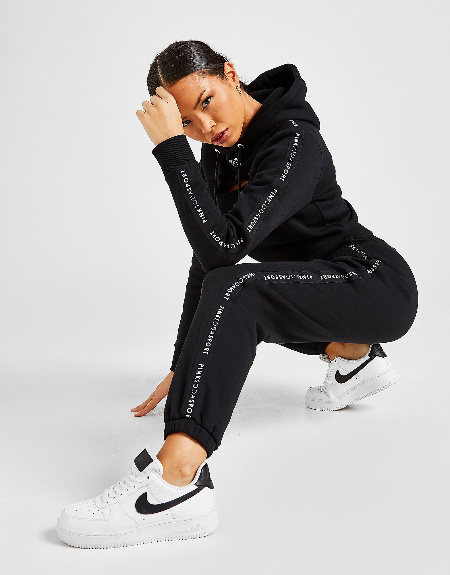 

Pink Soda Sport Tape Joggers - Only at JD - Black - Womens, Black