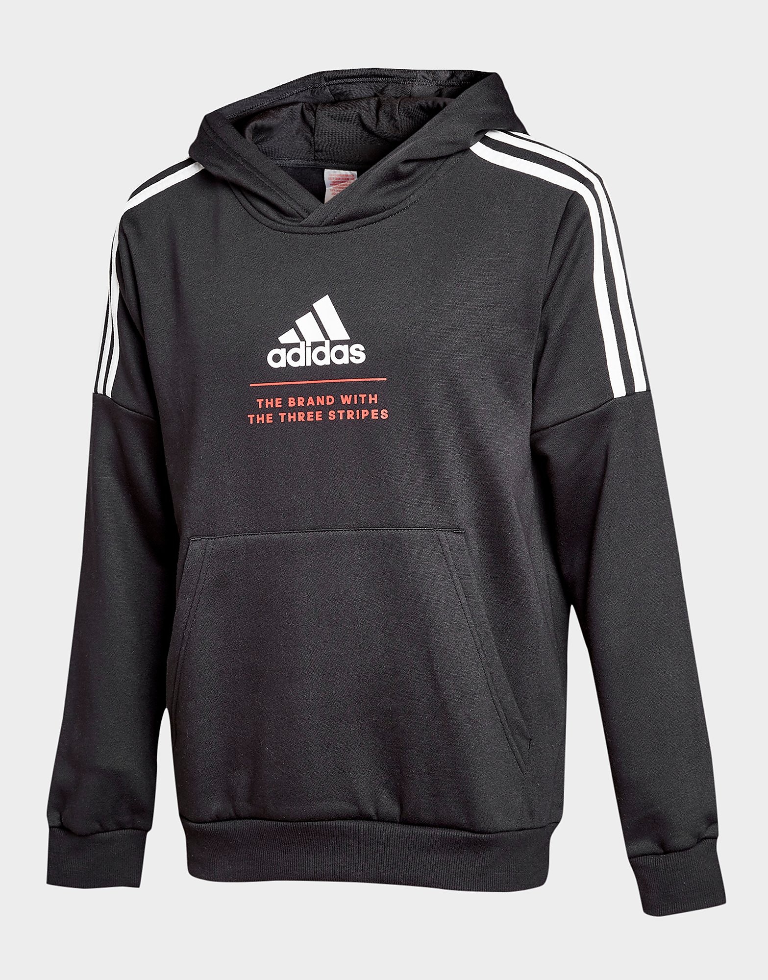 Adidas badge of sport fleece hoodie junior - kids, musta, adidas