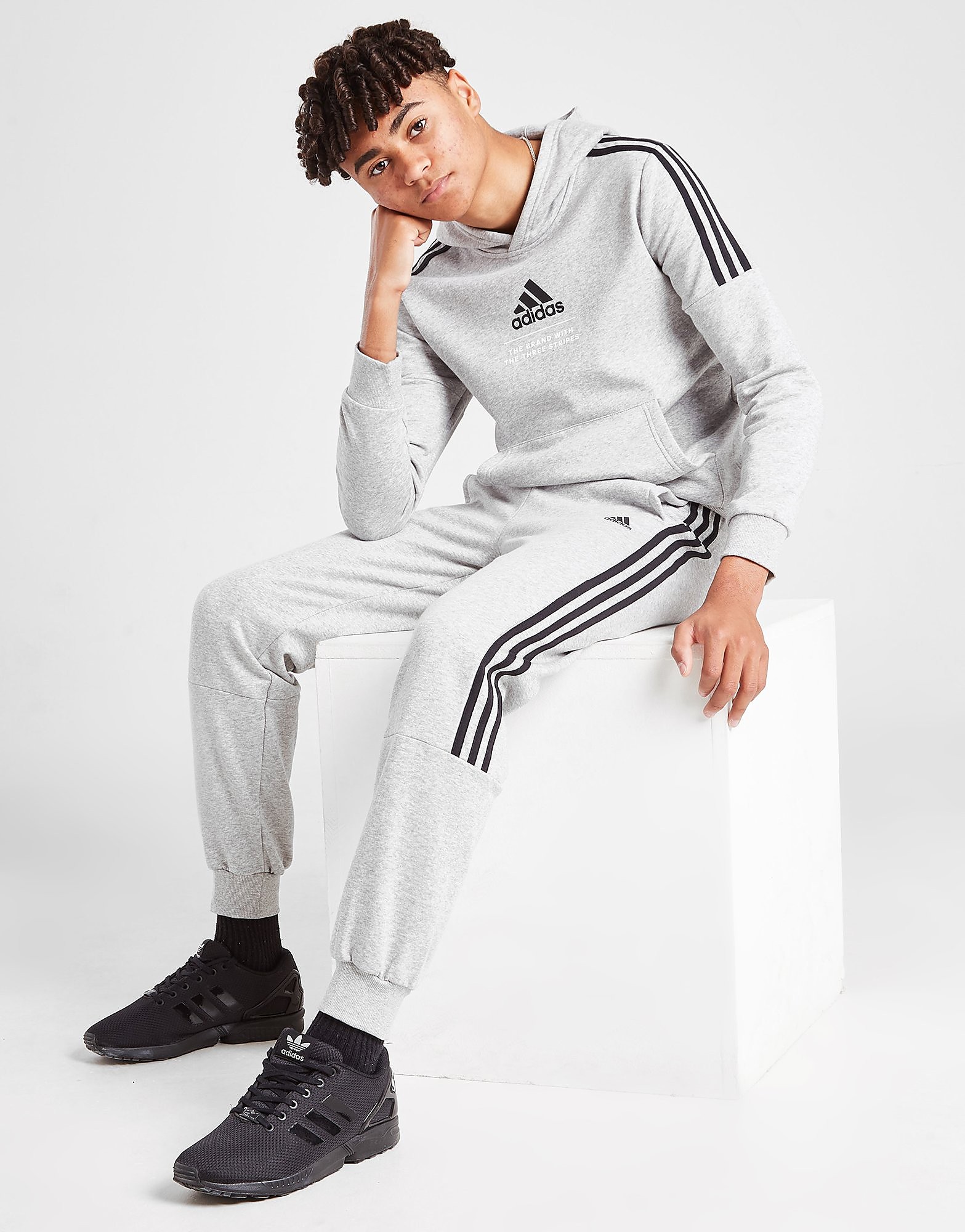 

adidas Badge of Sport Fleece Joggers Junior - Grey - Kids, Grey