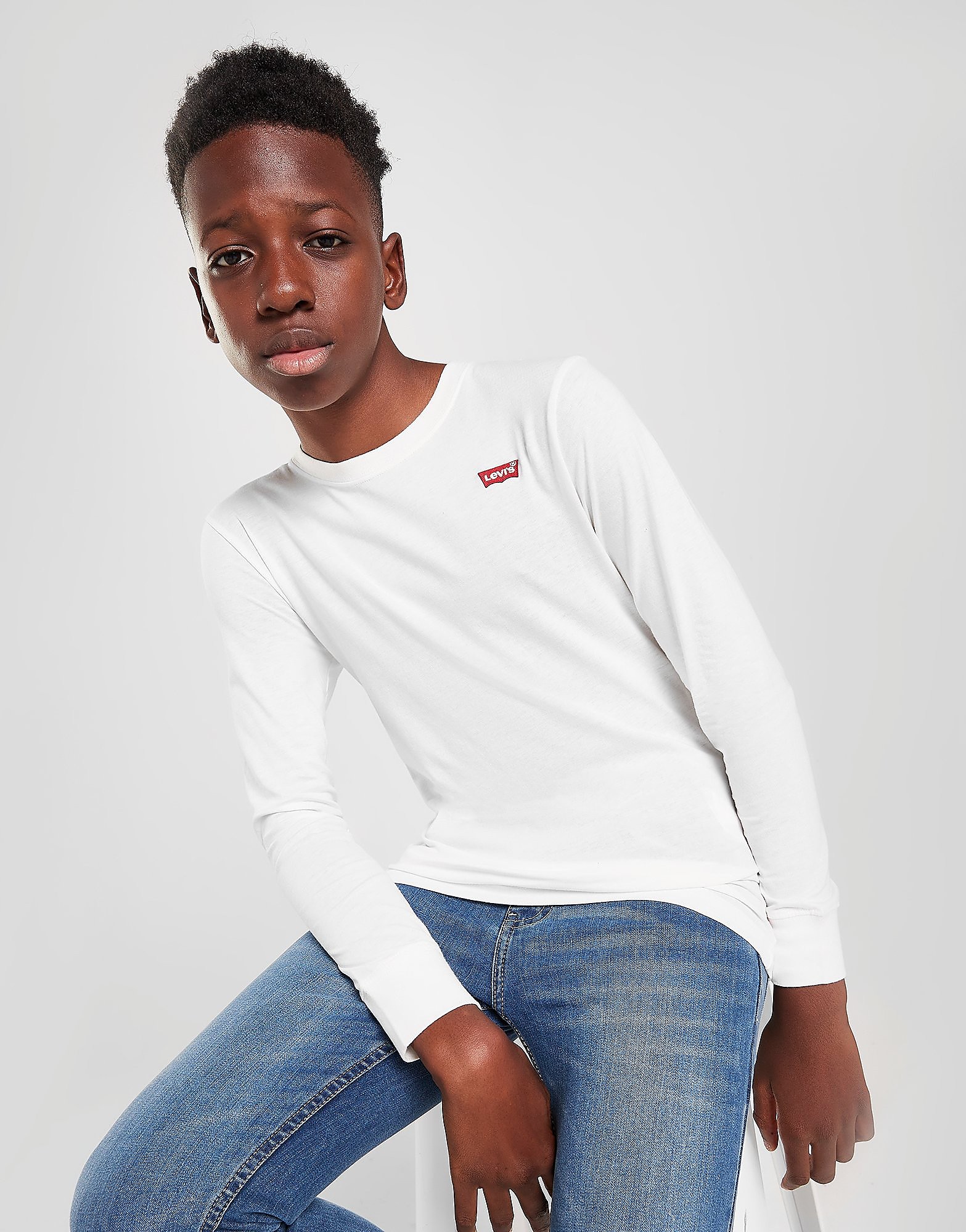 

Levis Long Sleeve Graphic T-Shirt Junior - White - Kids, White