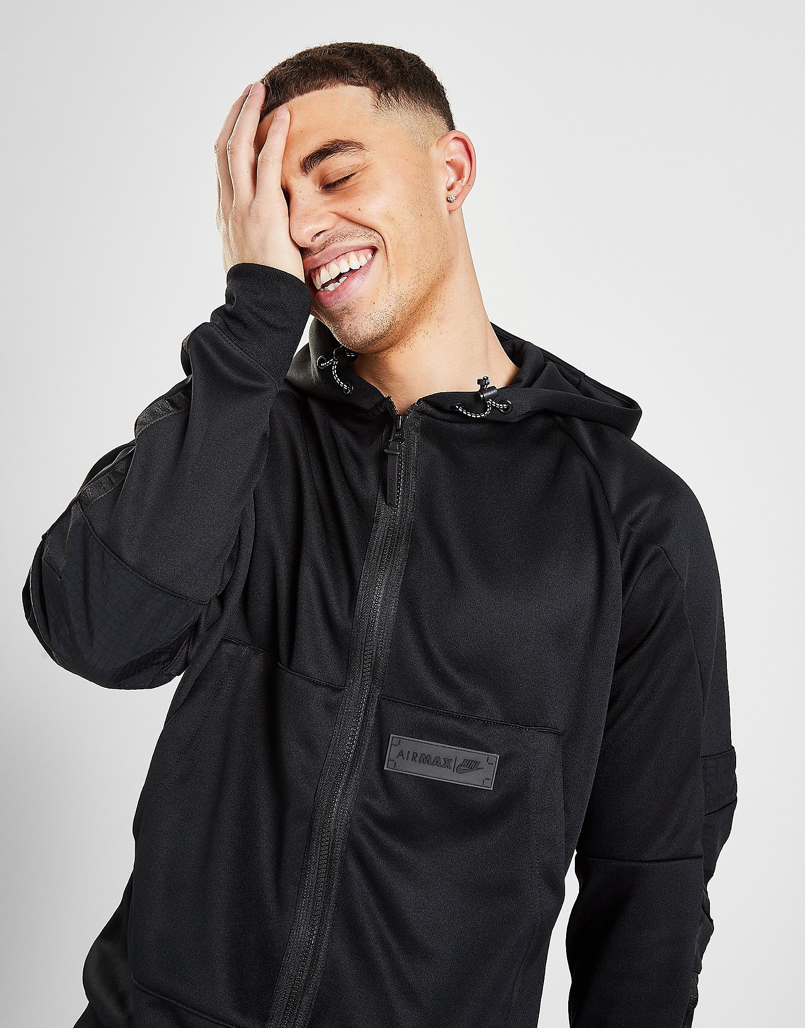 

Nike Air Max Poly Full Zip Hoodie - Only at JD - BLACK - Mens, BLACK