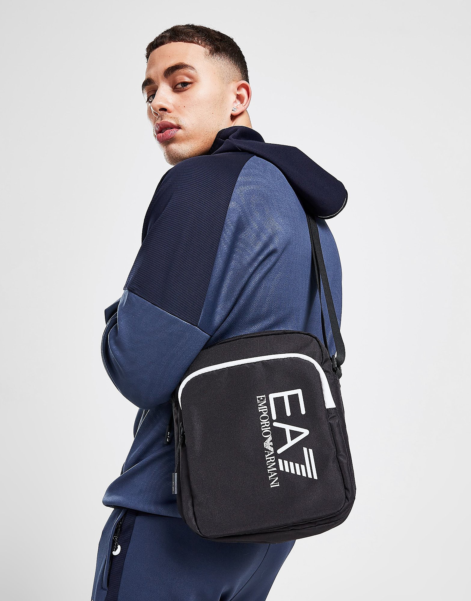 

Emporio Armani EA7 Train Core Large Cross Body Bag - Black - Kids, Black